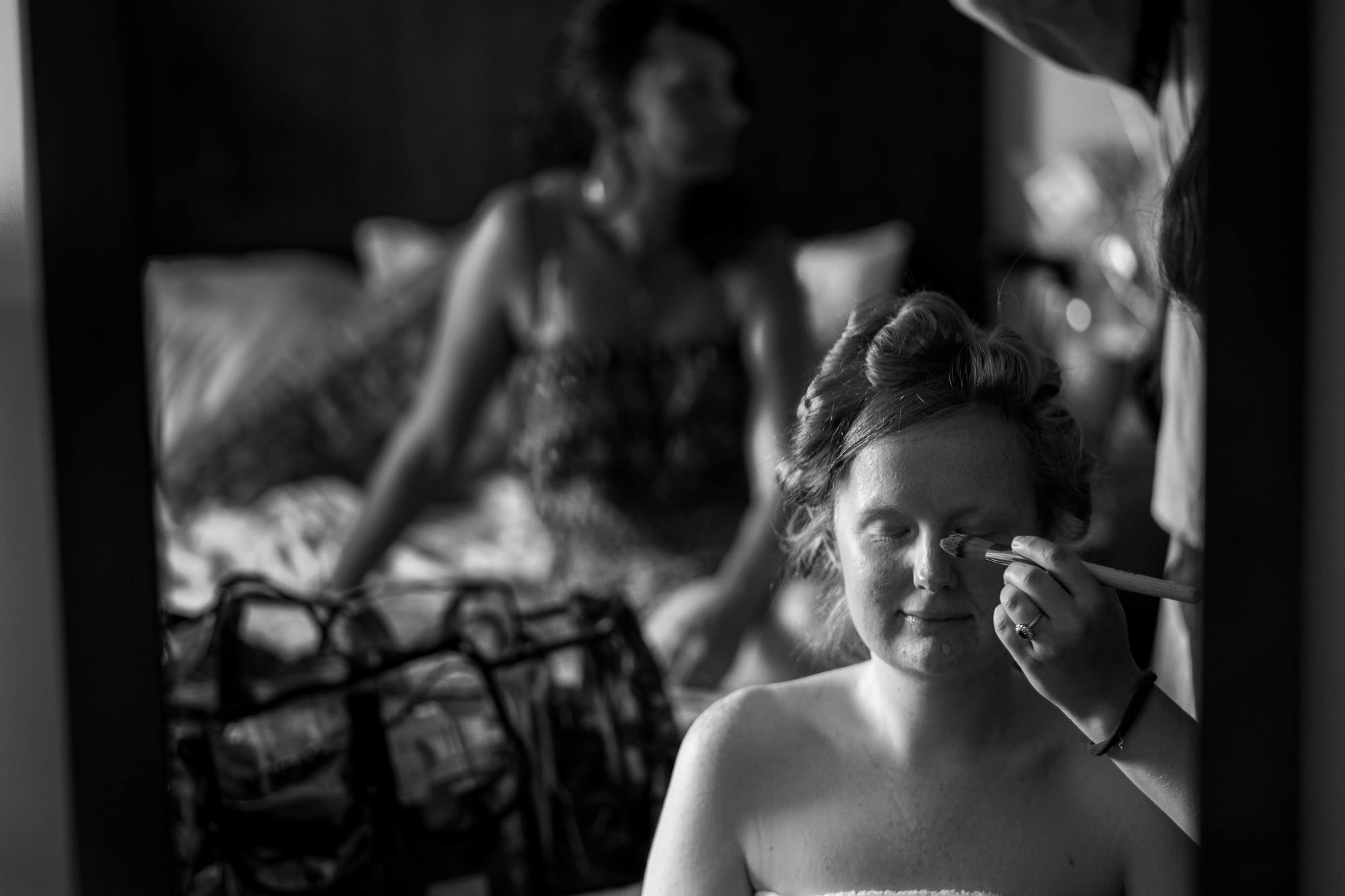 Bridal Prep for their wedding at Brockholes Nature Reserve