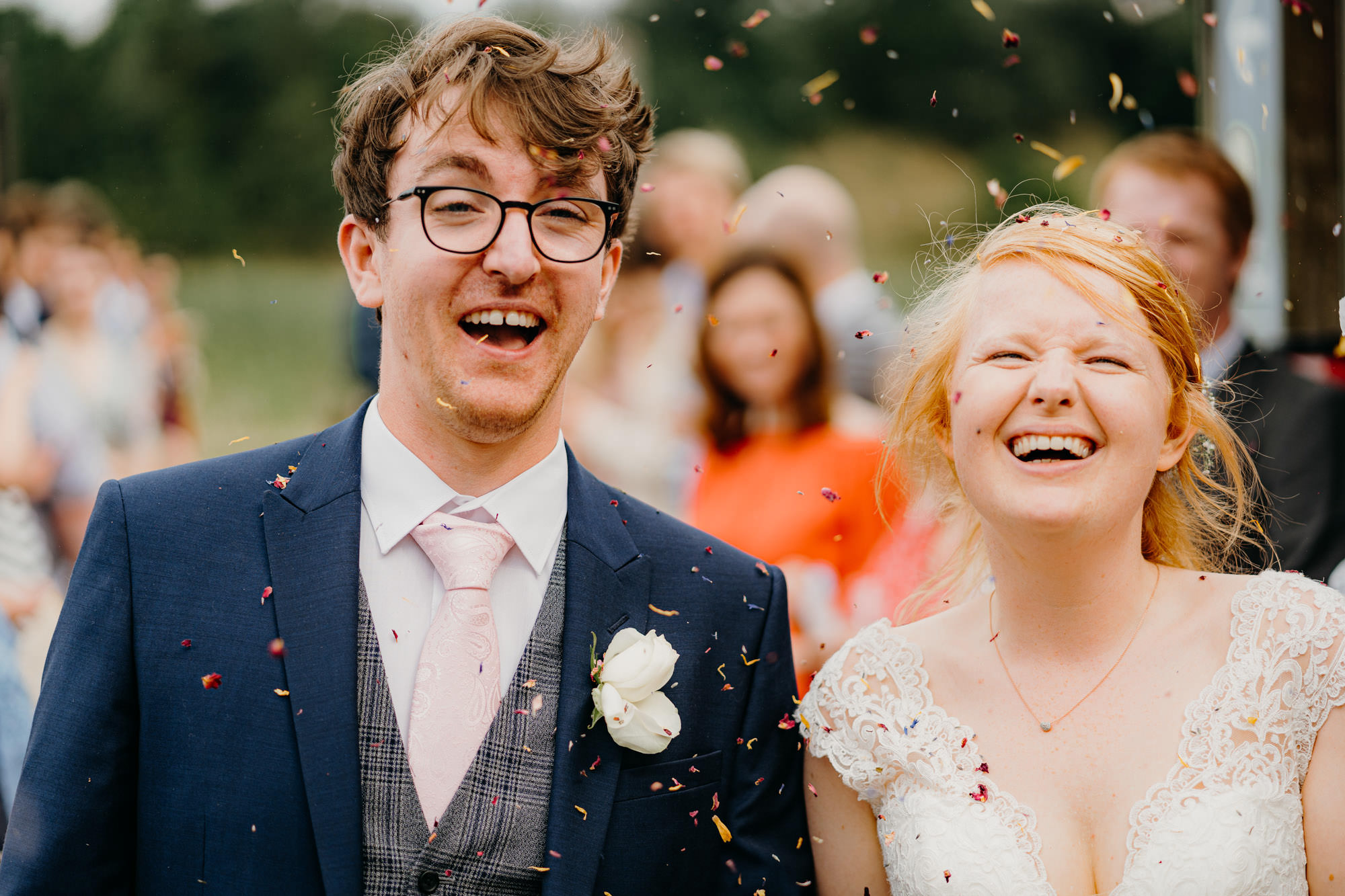 Wedding guest photos at Brockholes Nature Reserve