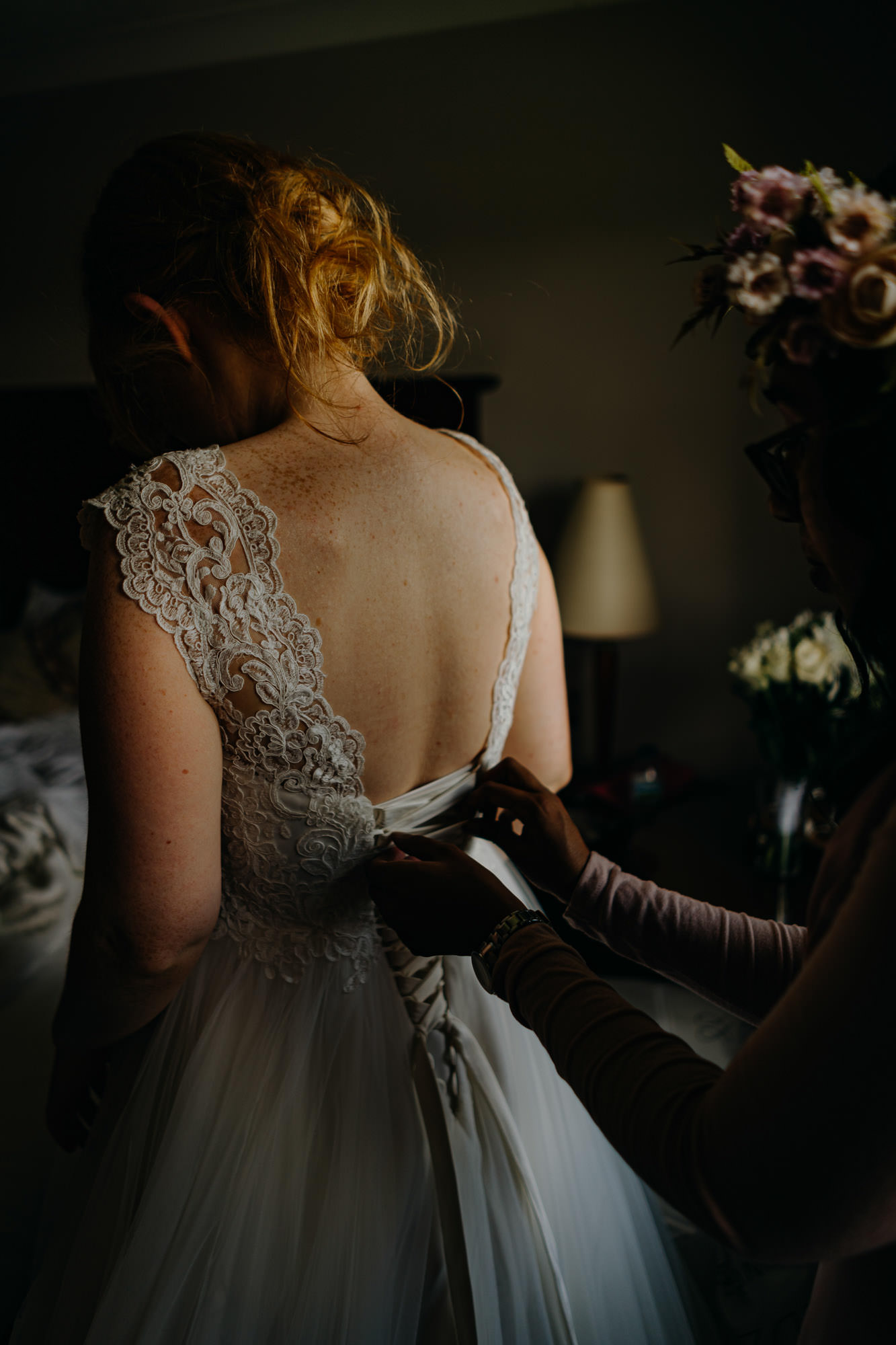 Bridal Prep for their wedding at Brockholes Nature Reserve