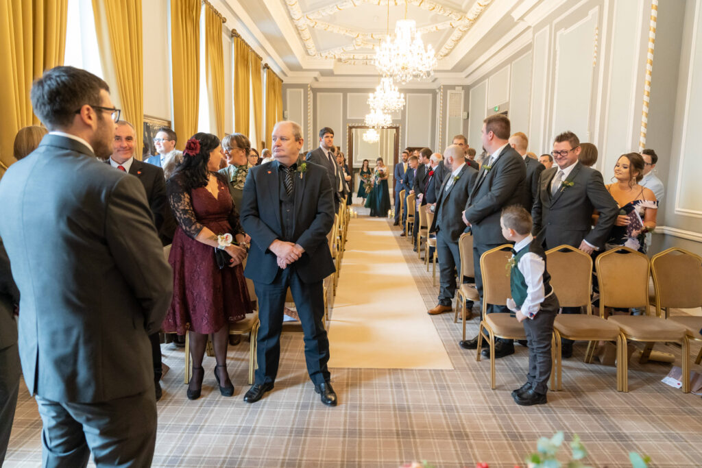 Wedding ceremony at Manchester Hall