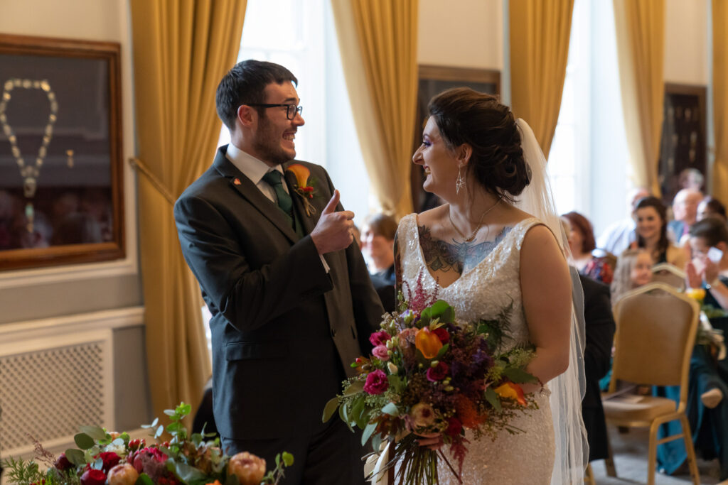 Wedding ceremony at Manchester Hall
