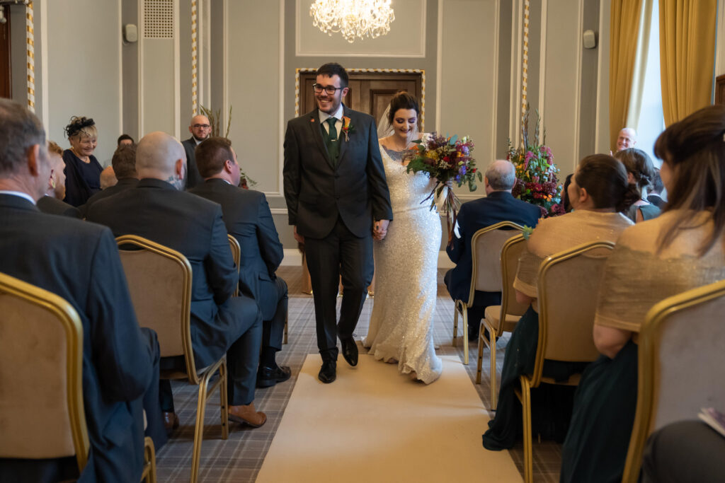 Wedding ceremony at Manchester Hall
