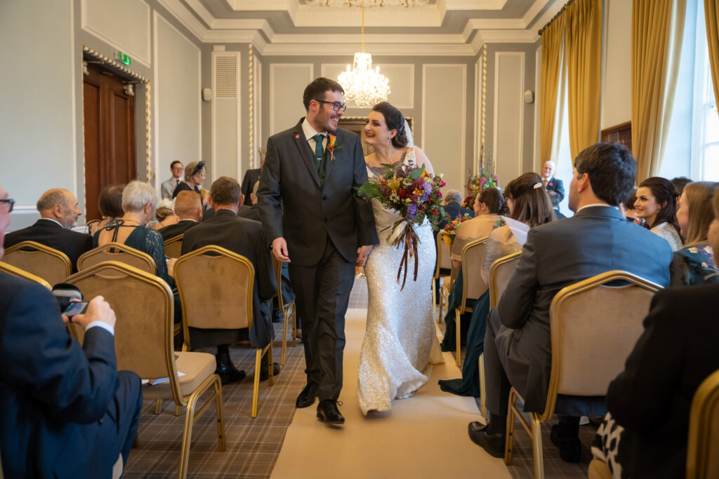 Wedding ceremony at Manchester Hall