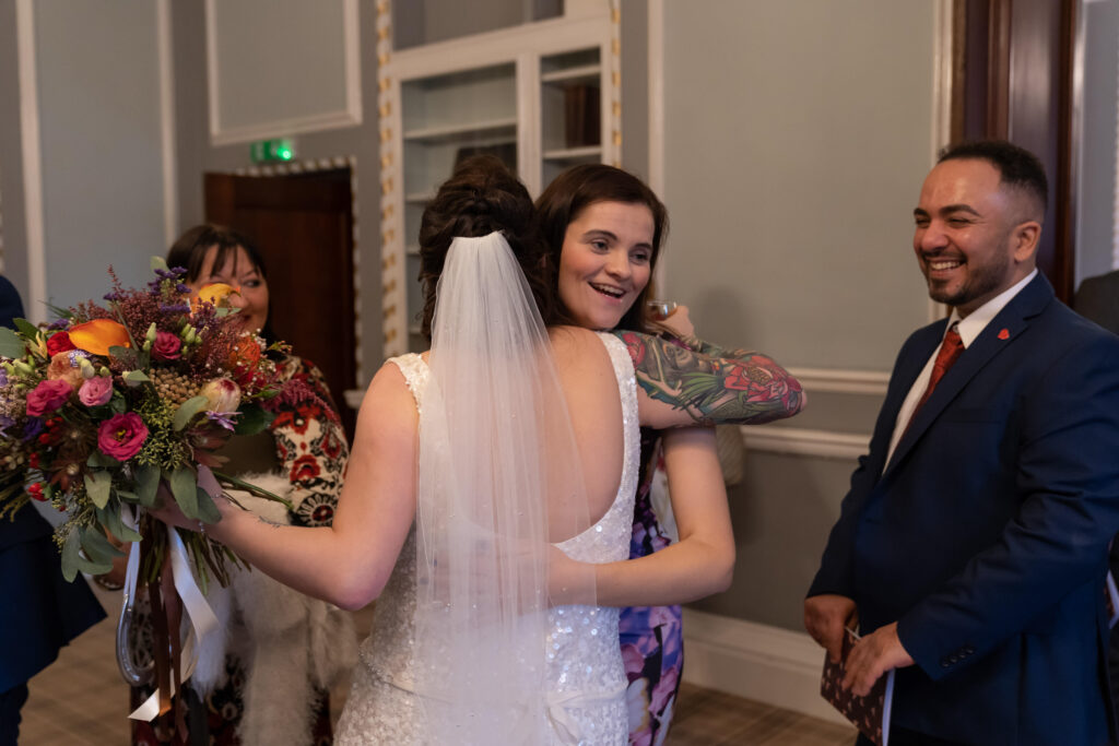 Wedding reception at Manchester Hall