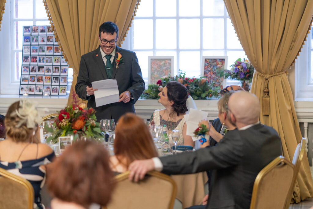 Wedding Speeches and Wedding Breakfast at Manchester Hall