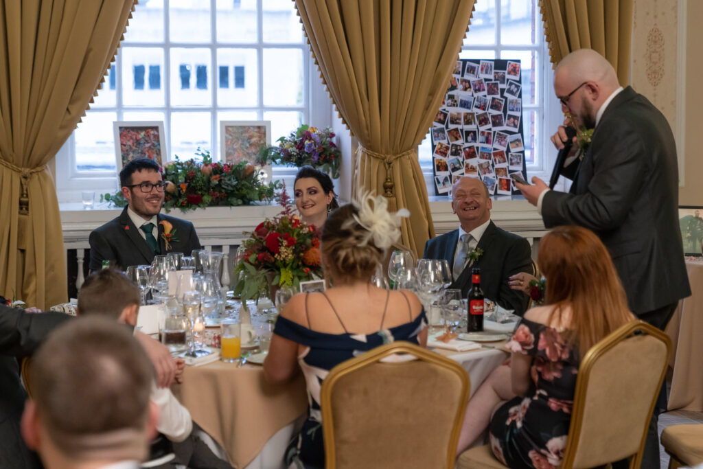 Wedding Speeches and Wedding Breakfast at Manchester Hall