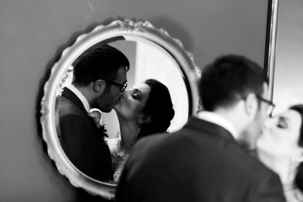 Couple portraits at Manchester Hall