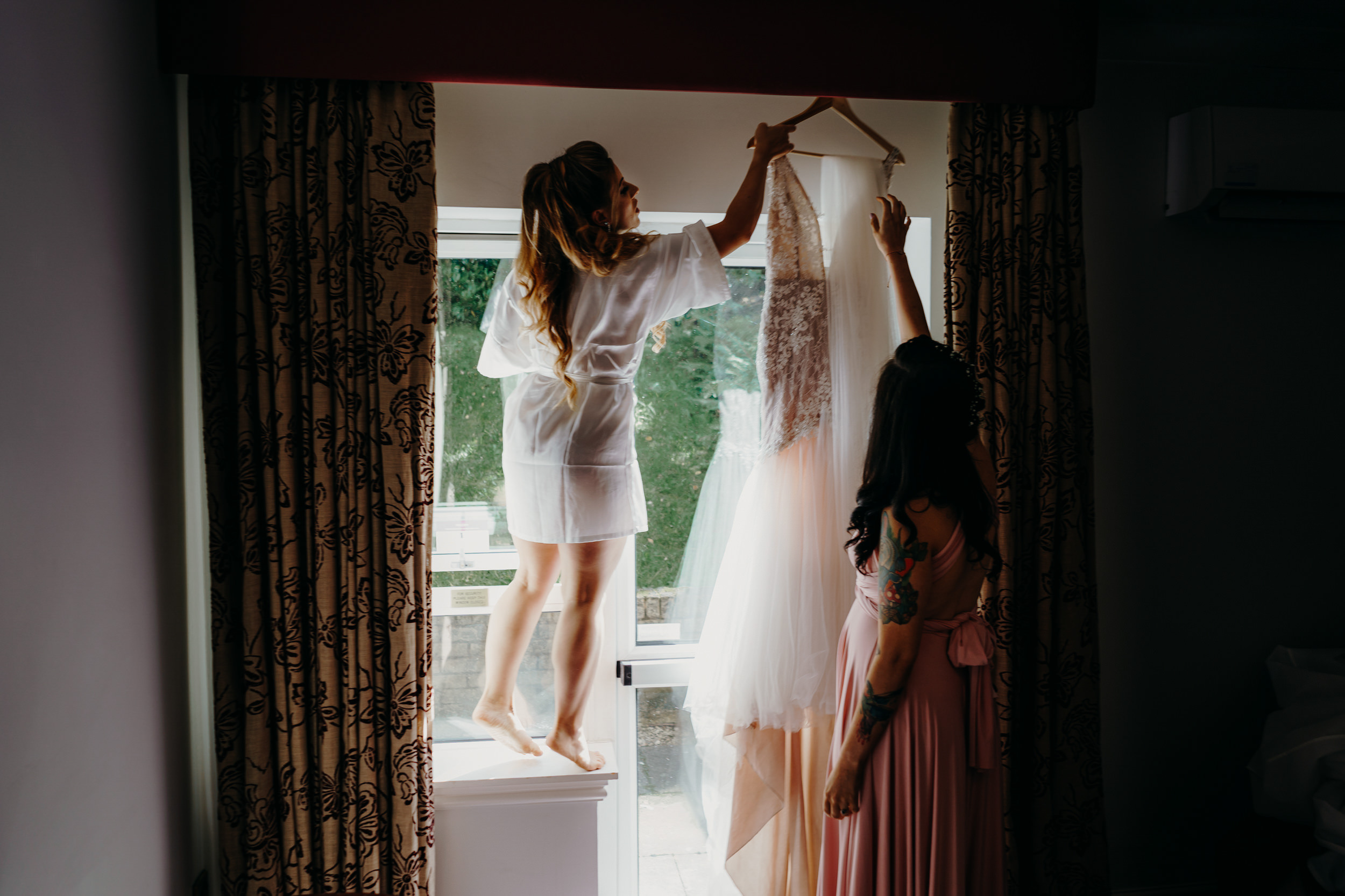 Bridal prep at Norton Grange Hotel