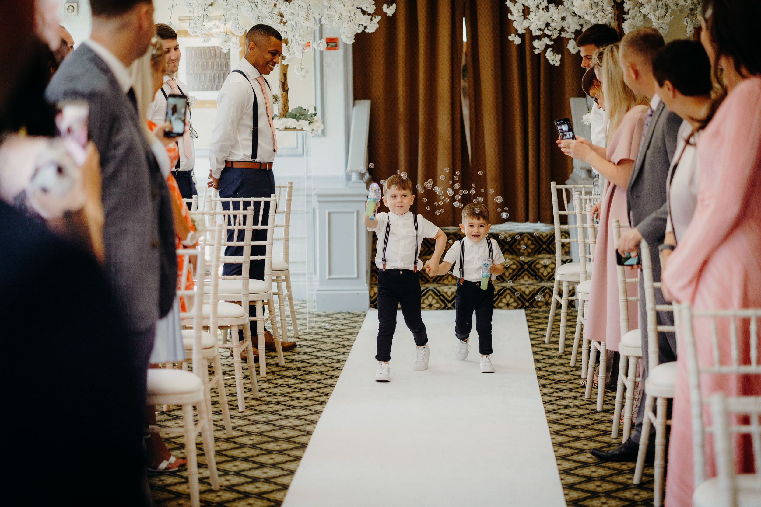 Wedding ceremony at Norton Grange Hotel