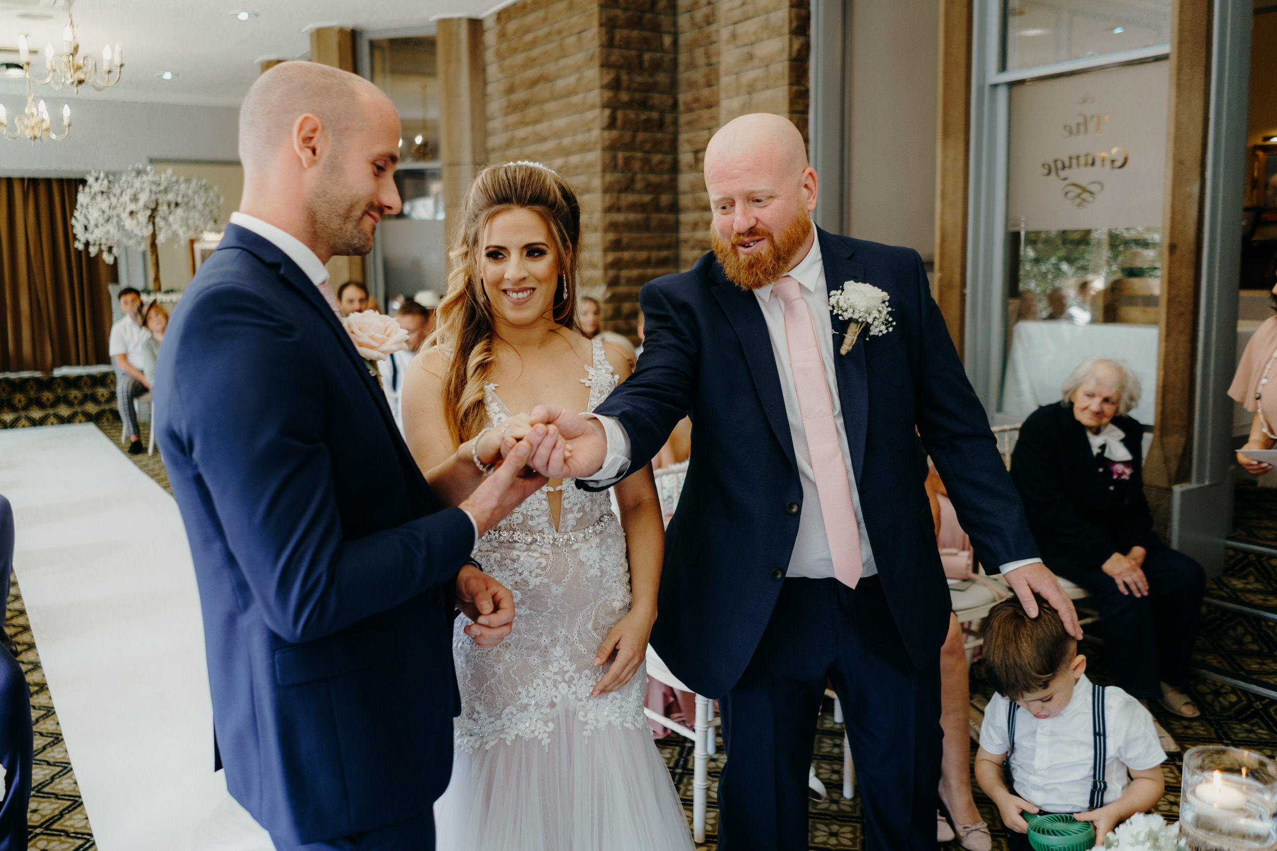 Wedding ceremony at Norton Grange Hotel
