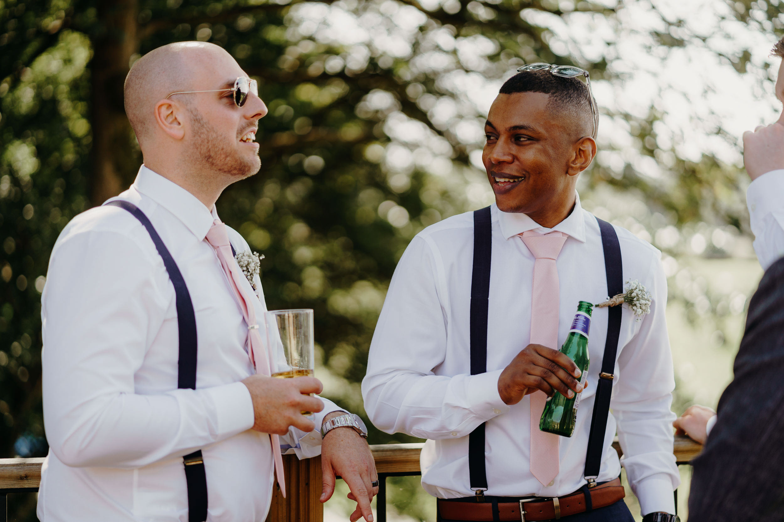Wedding guests at Norton Grange Hotel