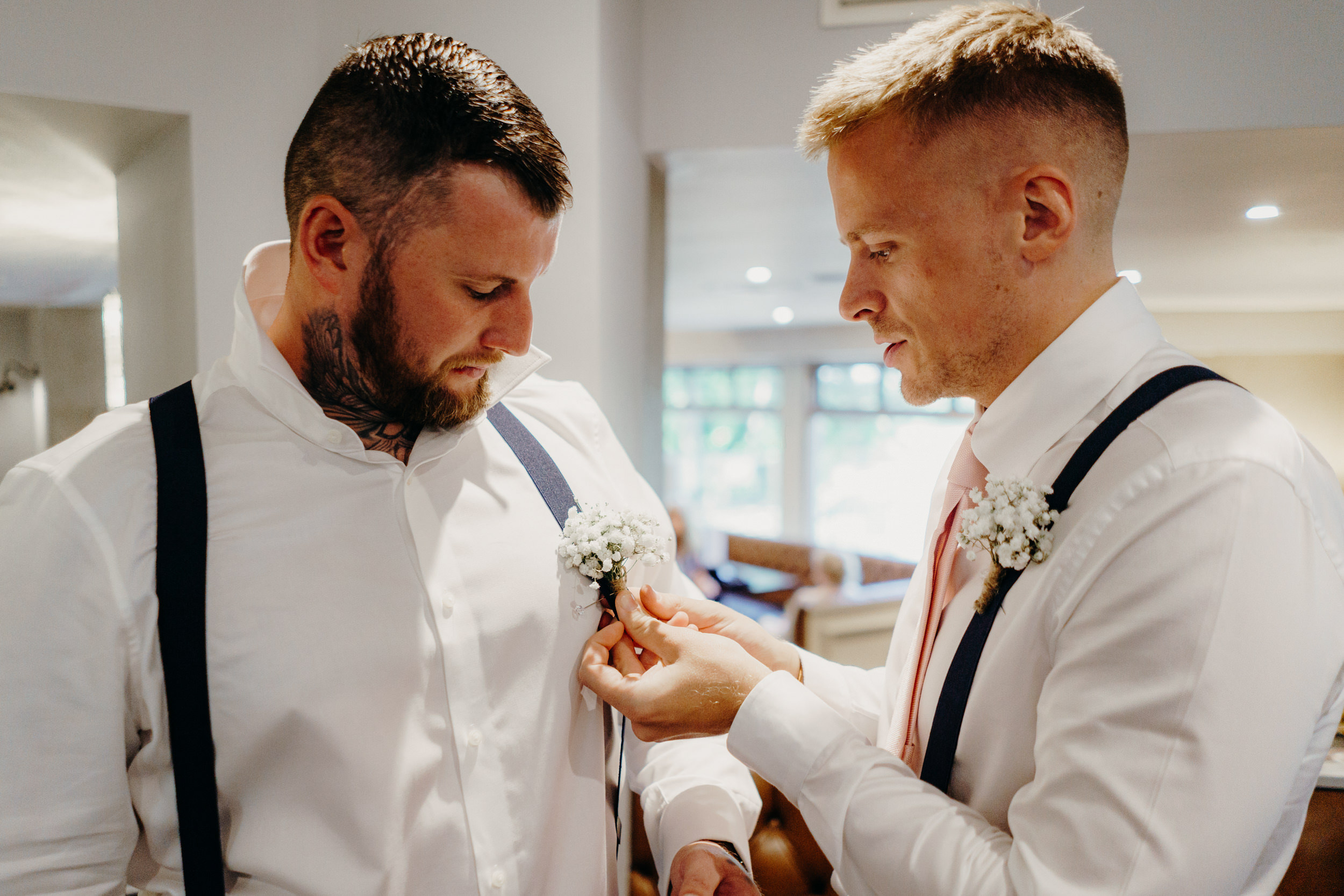 Wedding prep at Norton Grange