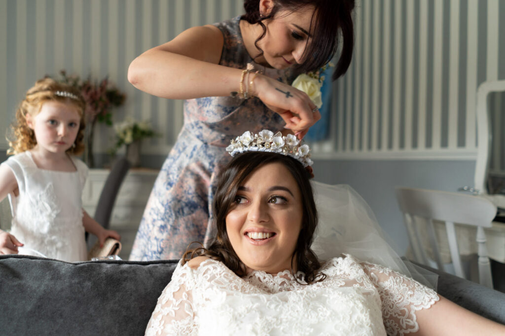 Bridal prep at Stirk House