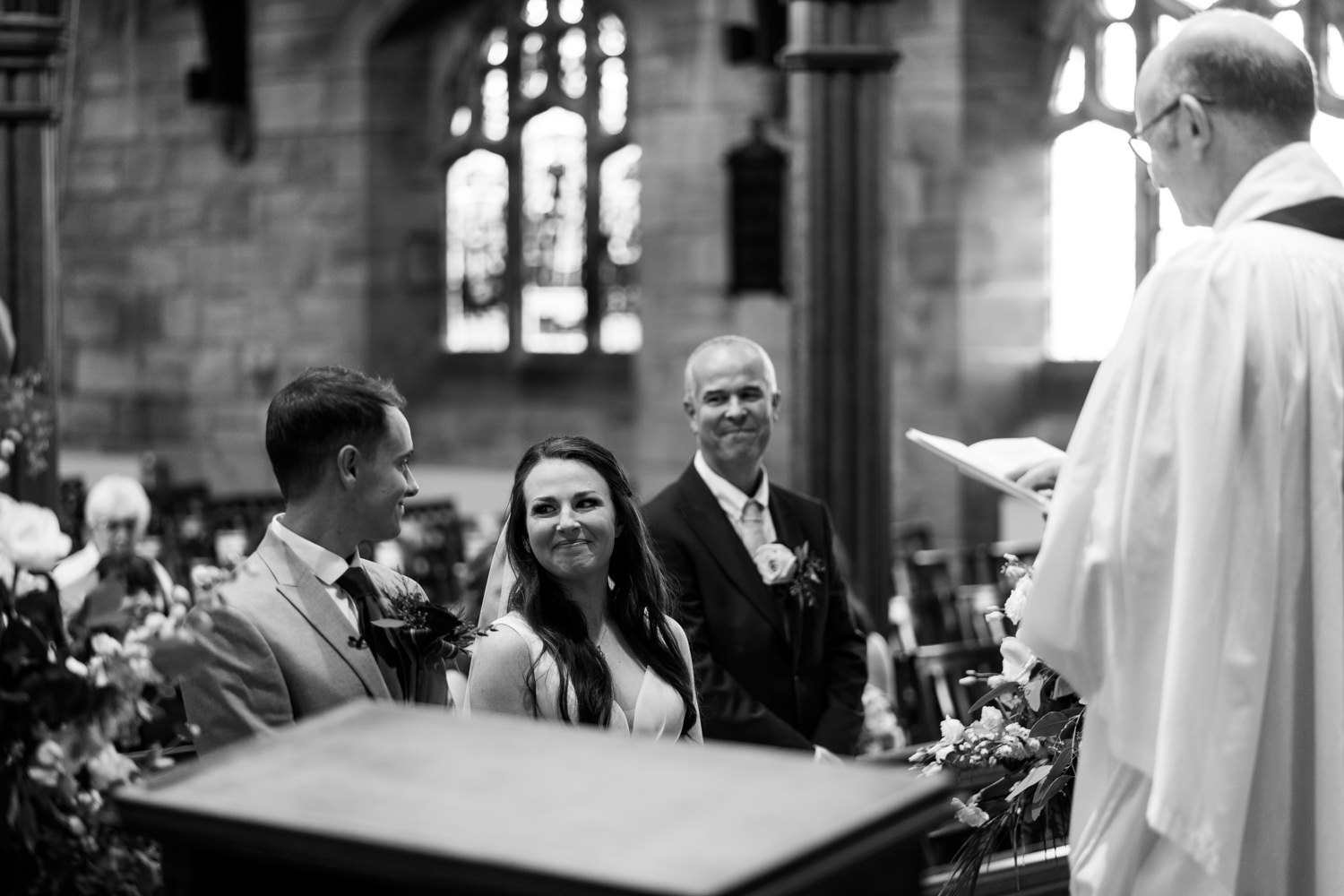 Ceremony at St Matthews Church in Buckley, North Wales