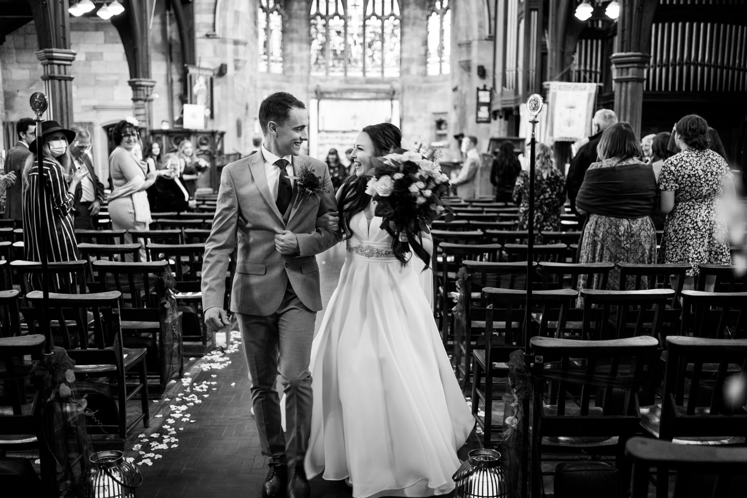 Ceremony at St Matthews Church in Buckley, North Wales
