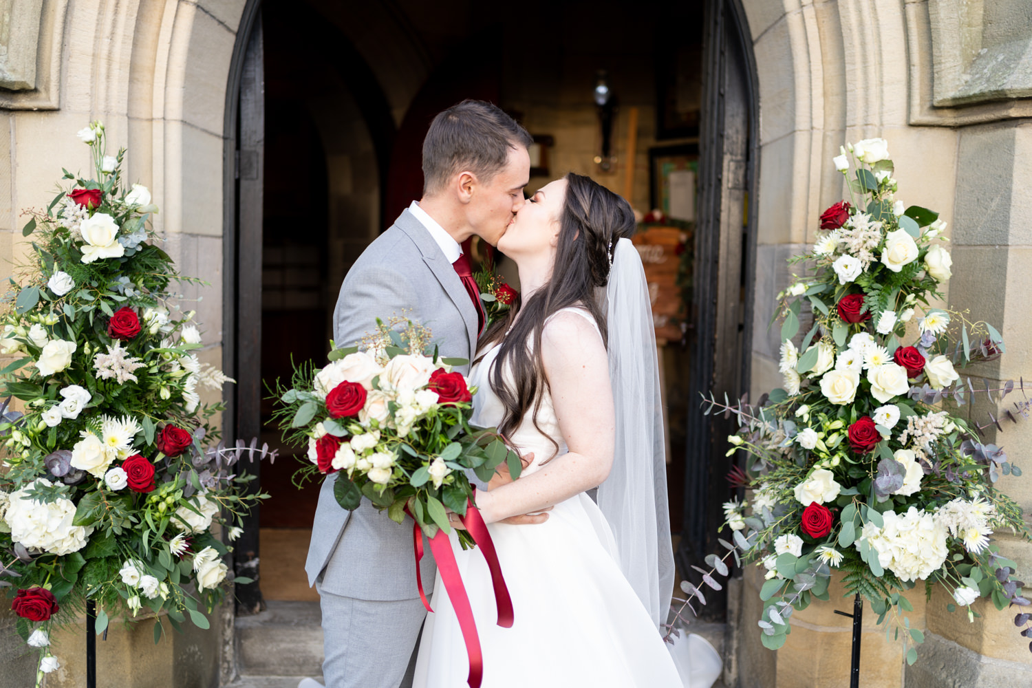 Ceremony at St Matthews Church in Buckley, North Wales