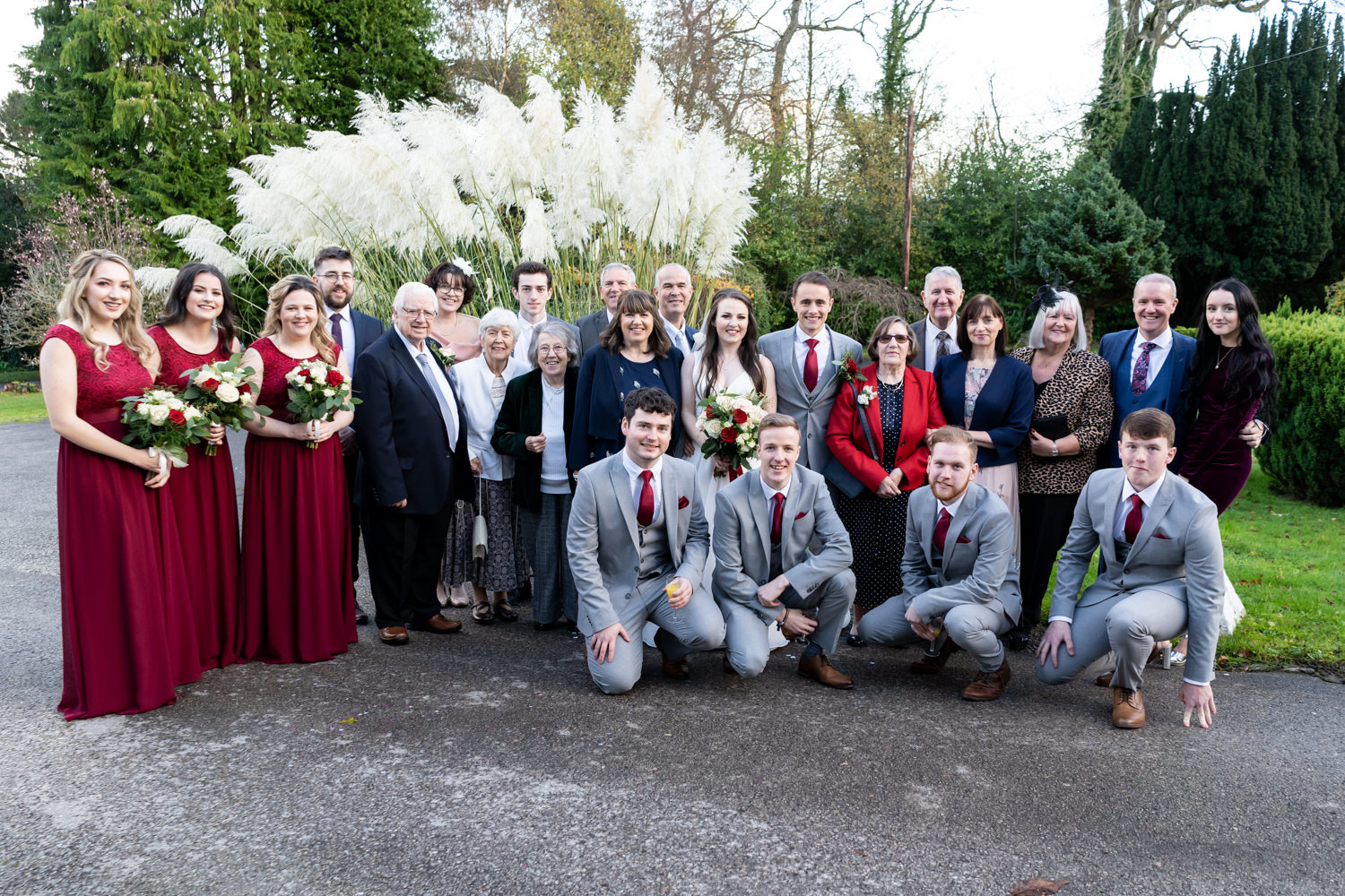 Plas Hafod Wedding group Photography