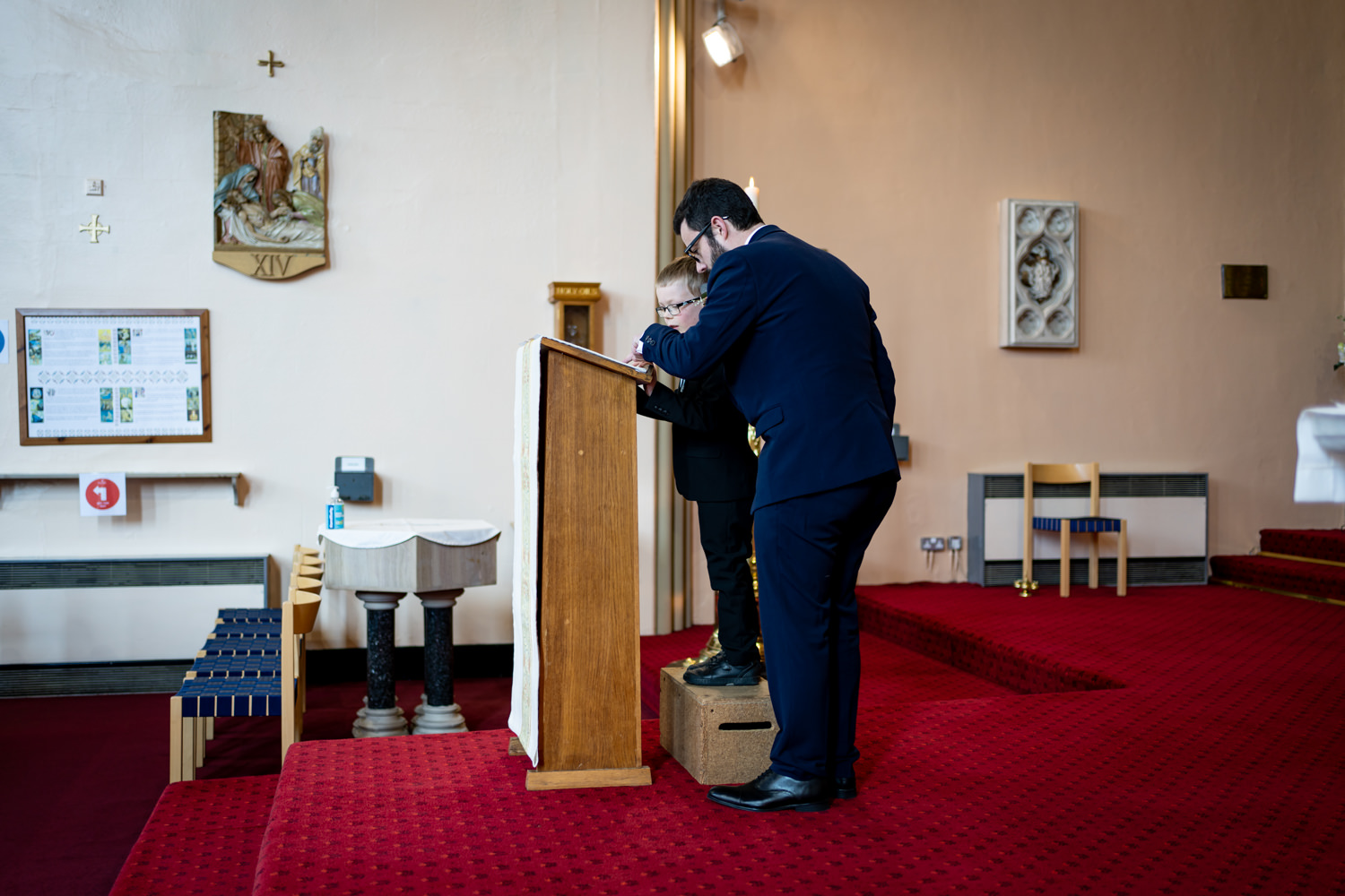 Dan and Louise at St Peter's, Stalybridge