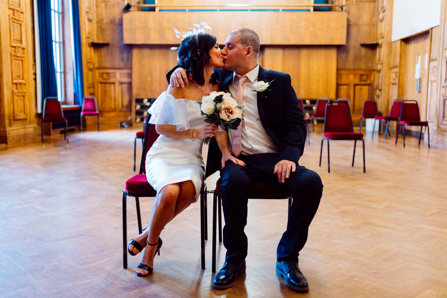 Joanne and Alan at Sale Town Hall