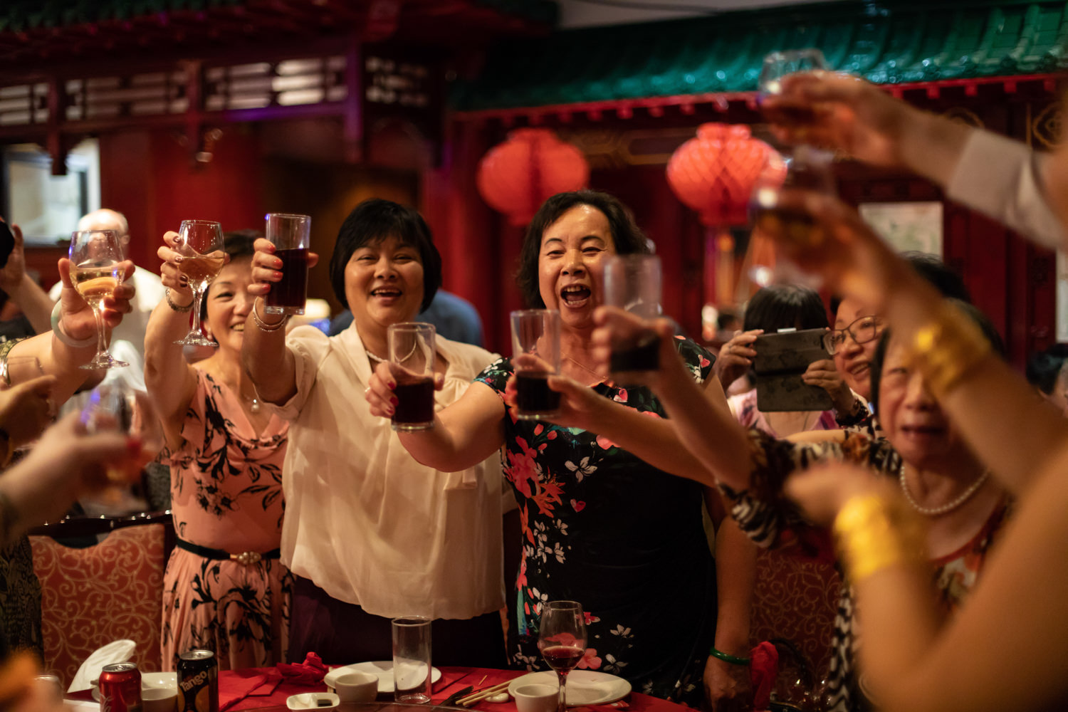Evening reception at Ocean Treasure at Chi Yip in Middleton