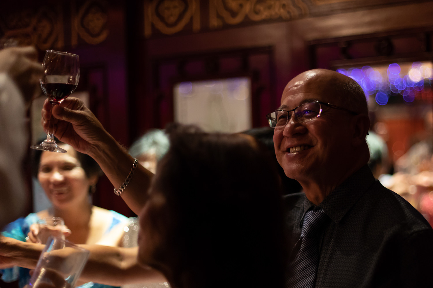 Evening reception at Ocean Treasure at Chi Yip in Middleton