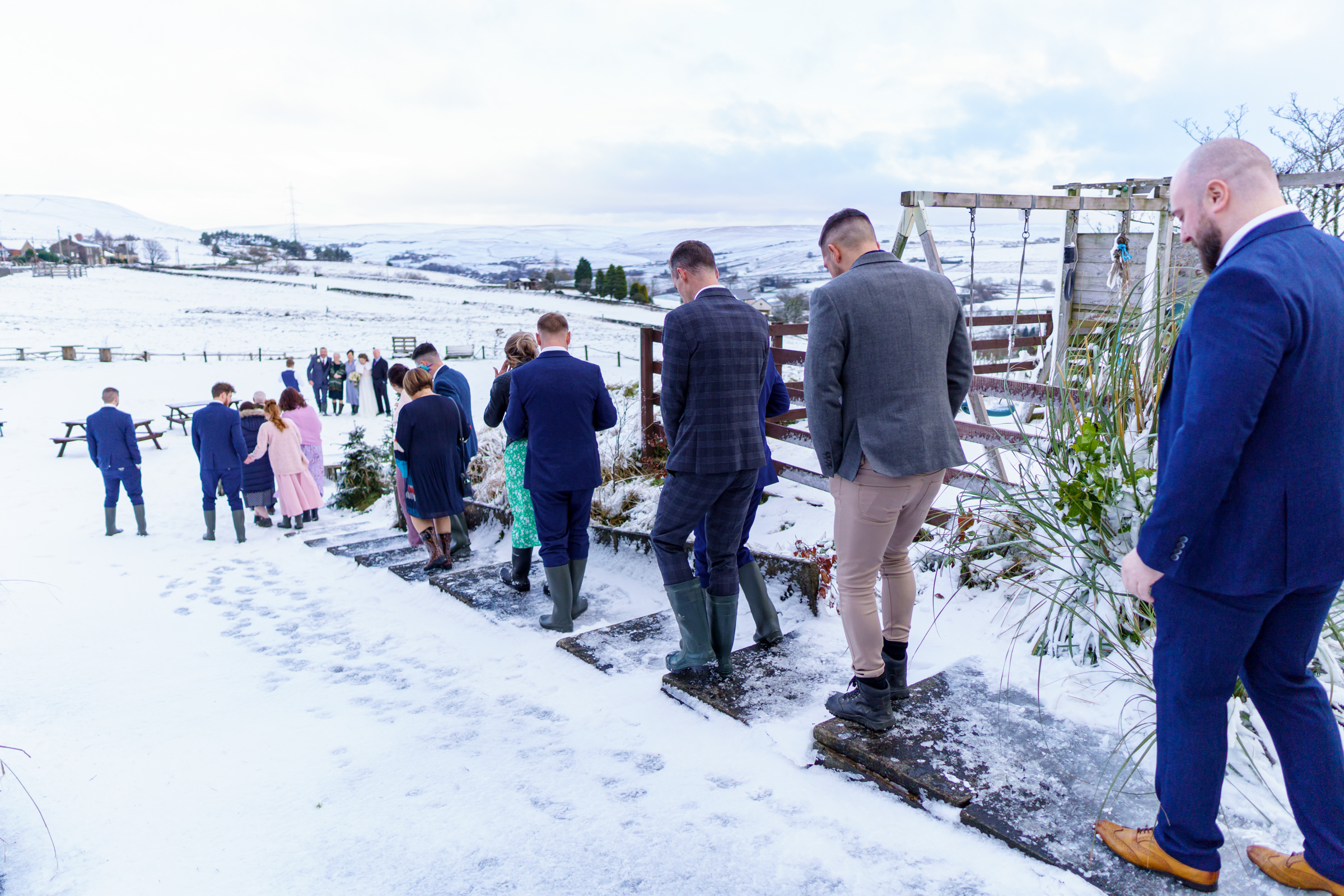Photos in the Snow at Grains Bar