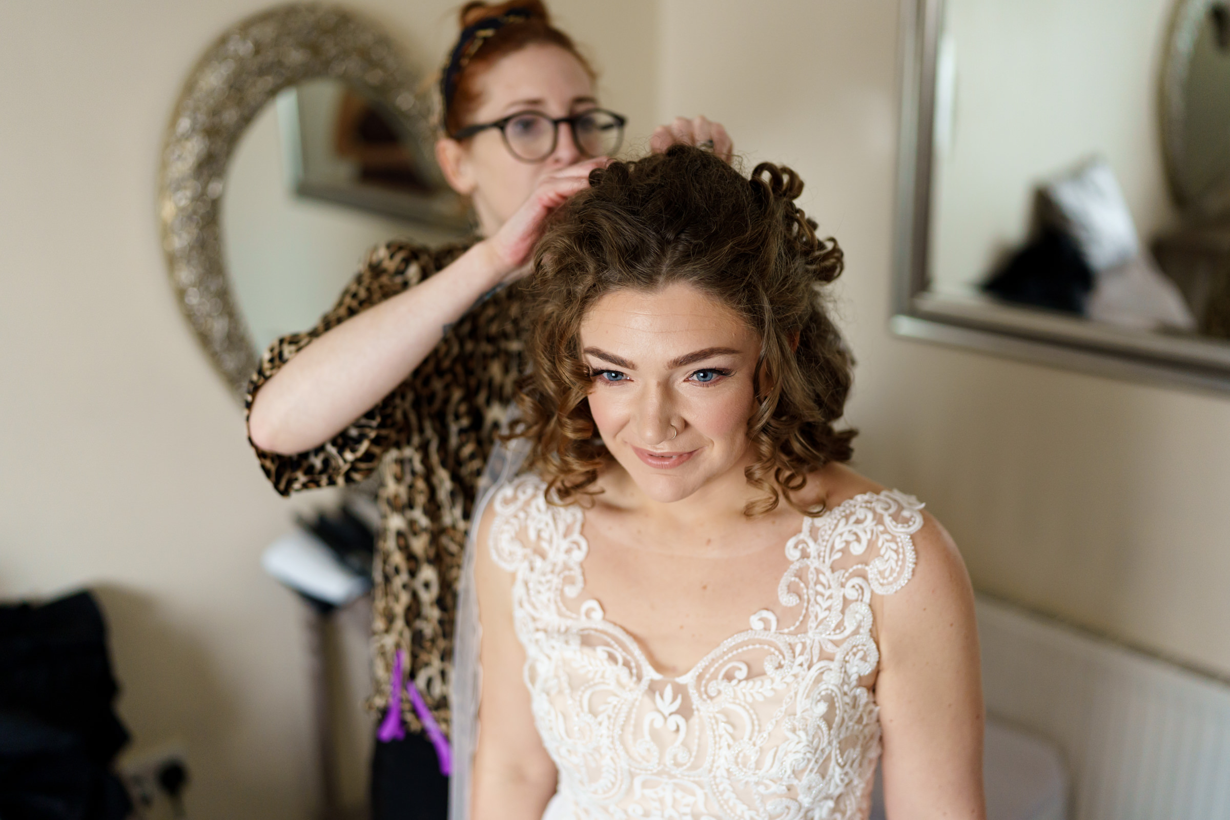 Wedding Prep at Grains Bar Hotel