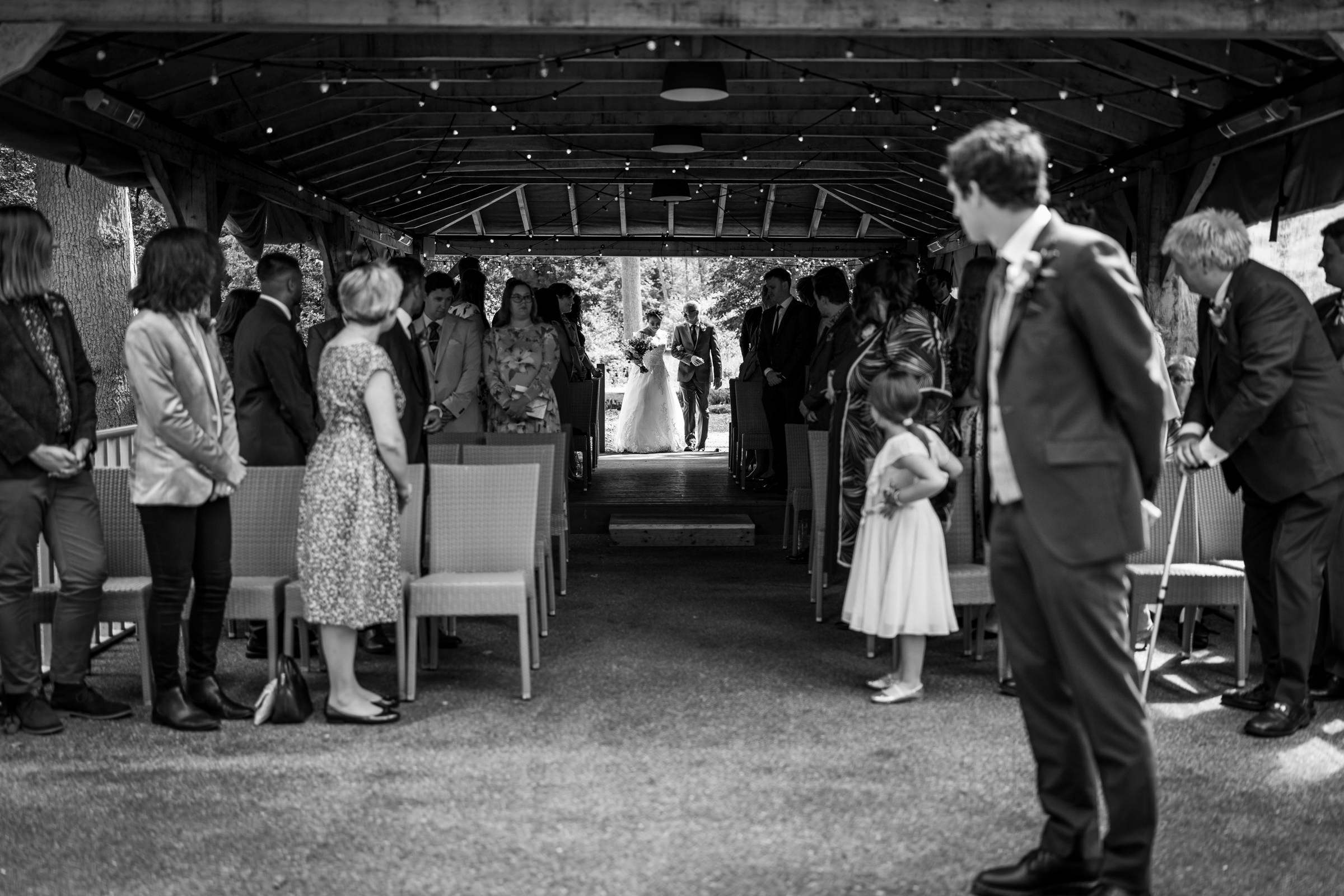 Wedding ceremony at Hogarths Hotel