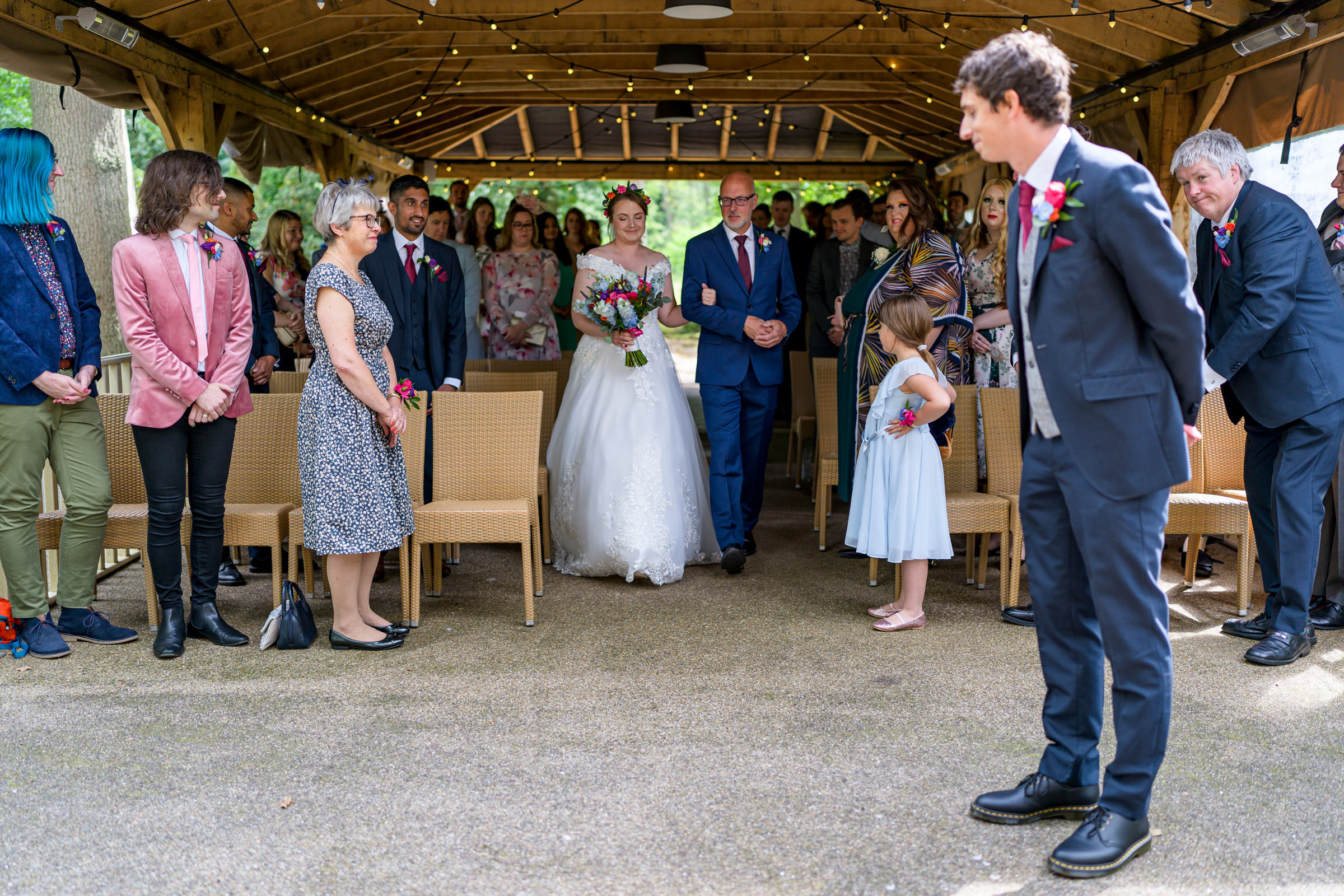 Wedding ceremony at Hogarths Hotel