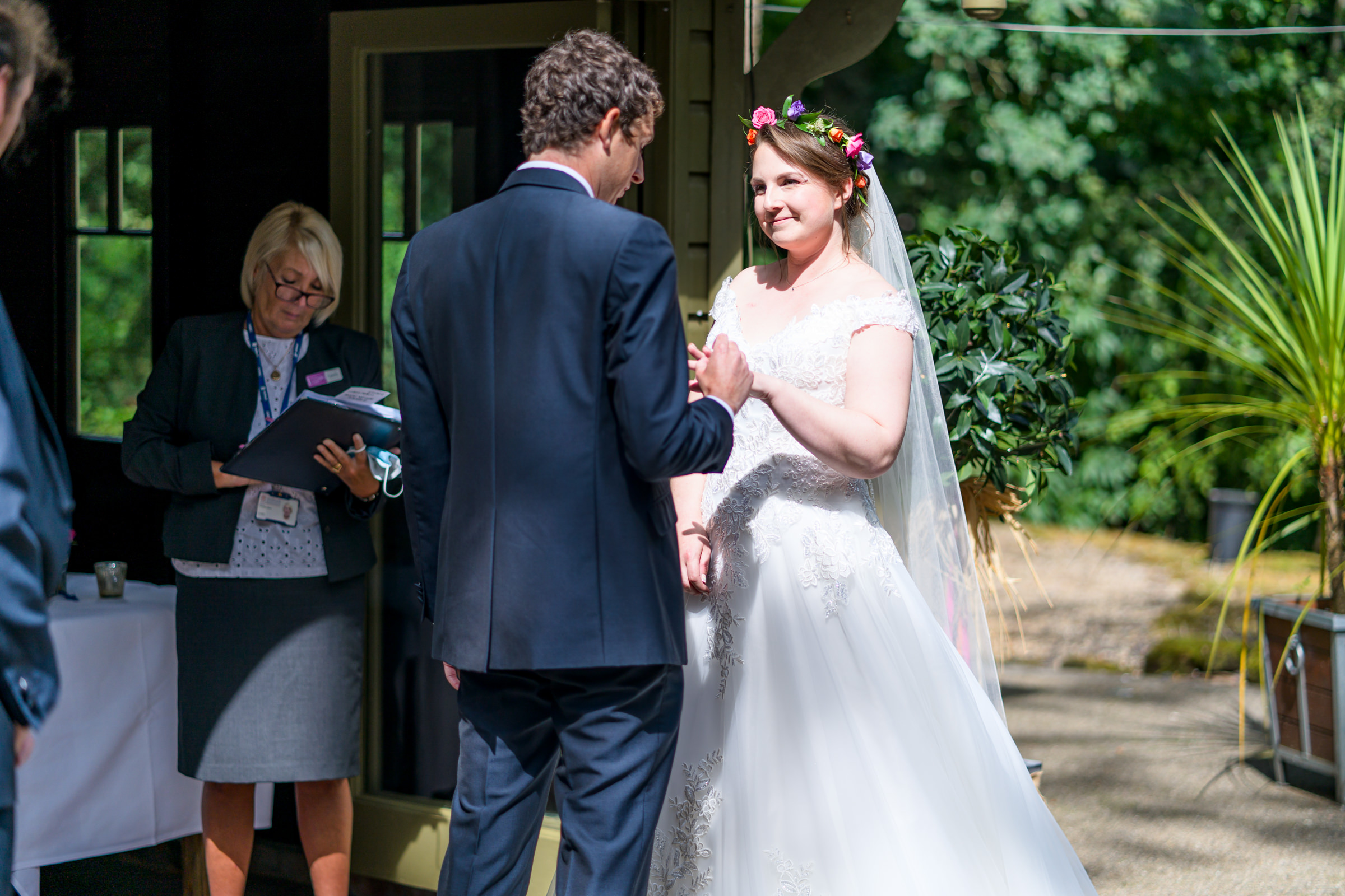 Wedding ceremony at Hogarths Hotel