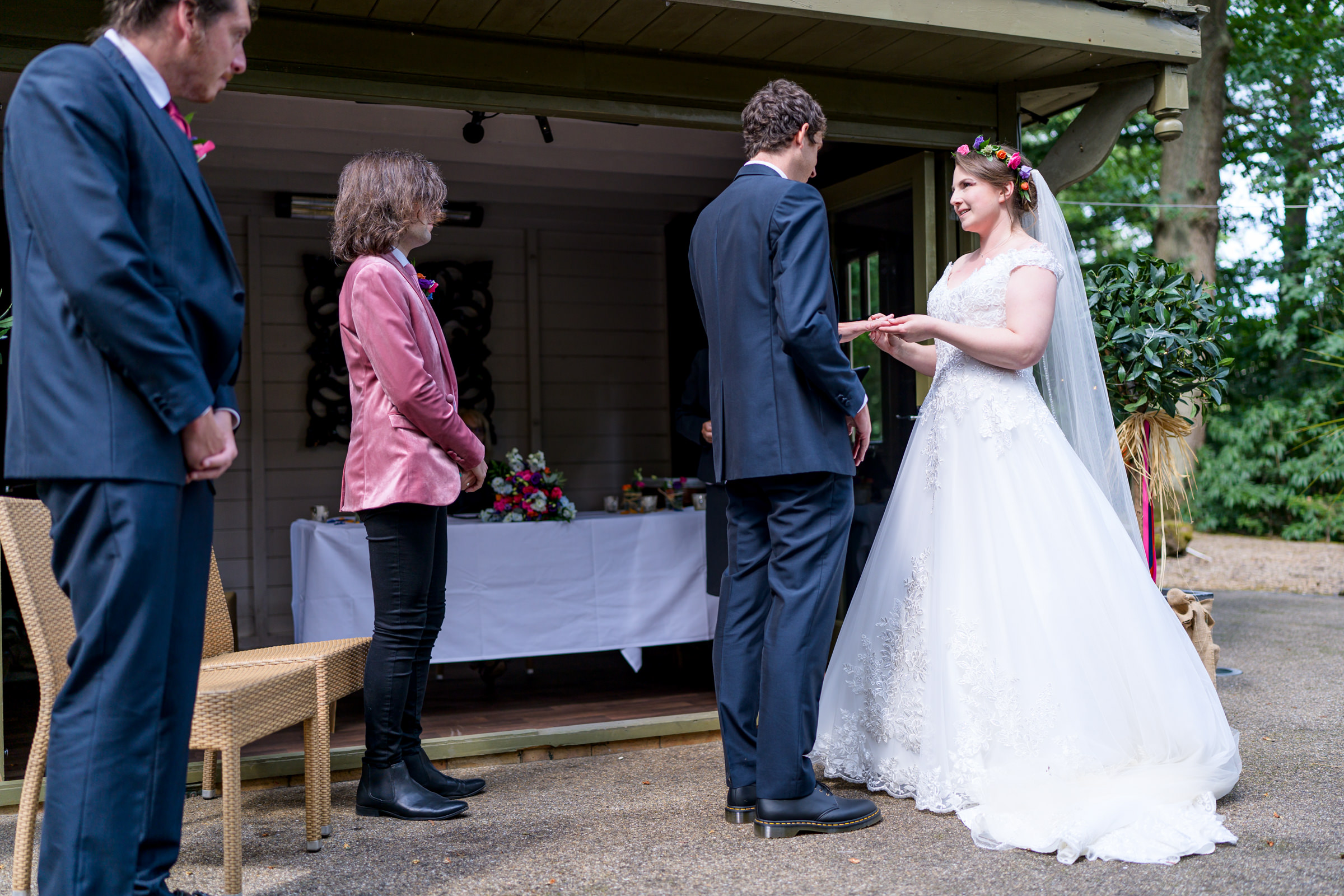 Wedding ceremony at Hogarths Hotel