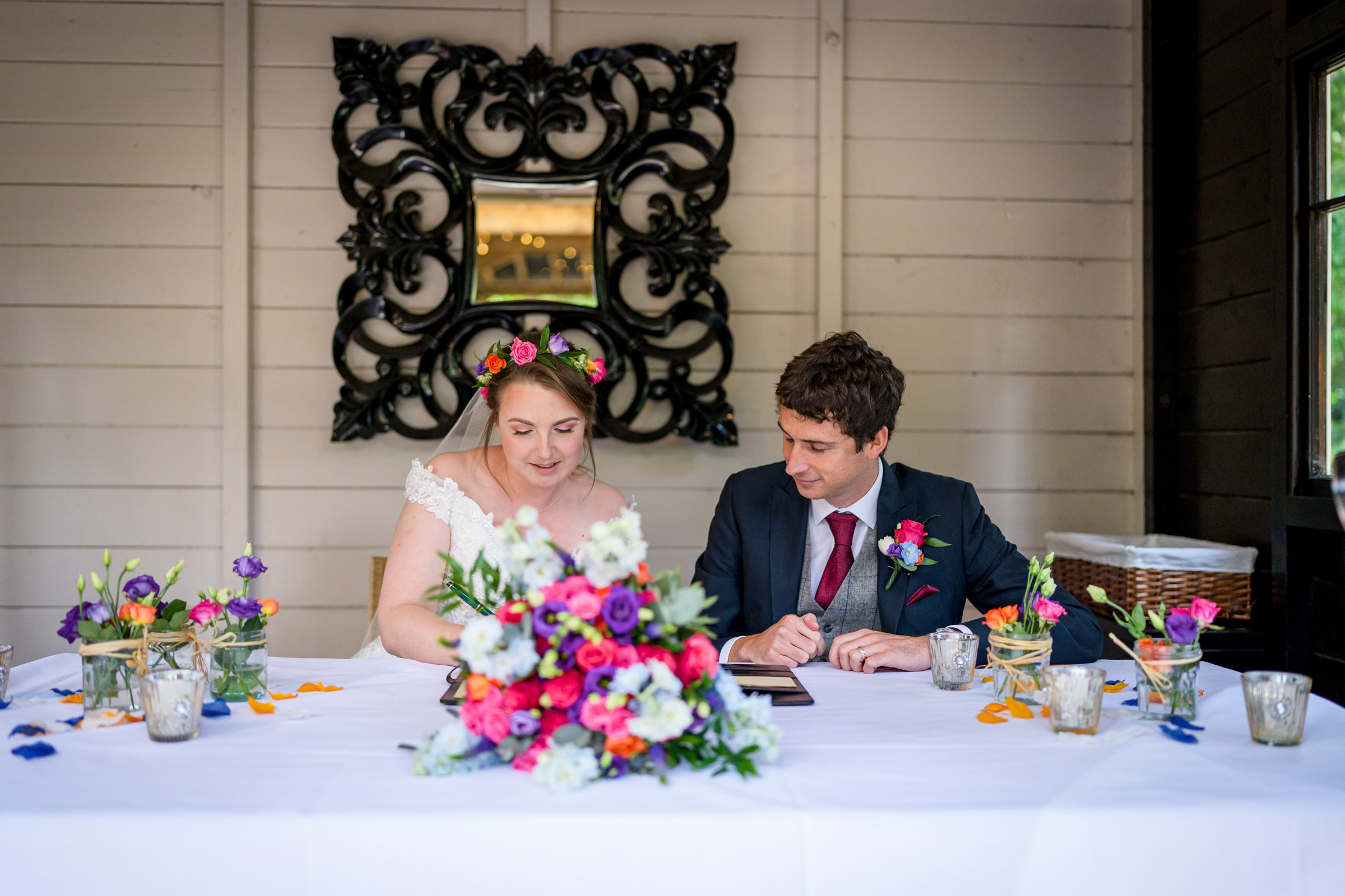Wedding ceremony at Hogarths Hotel