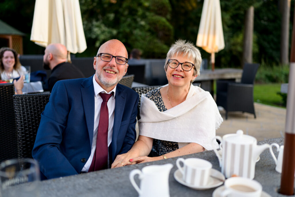 Evening reception and first dance at night at Hogarths Hotel