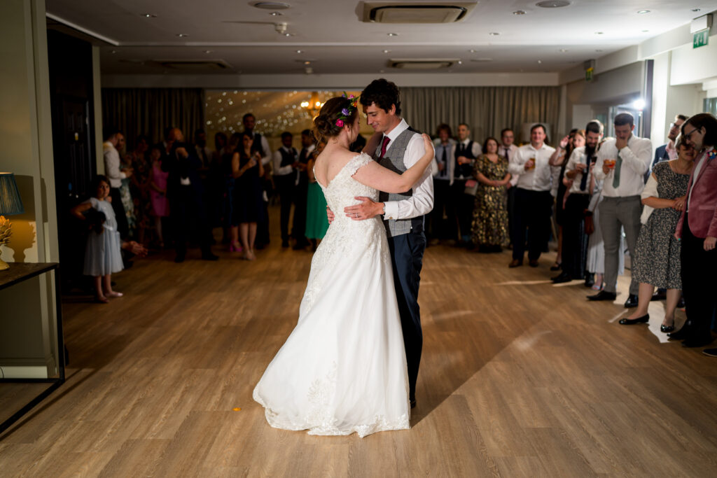 first dance at night at Hogarths Hotel