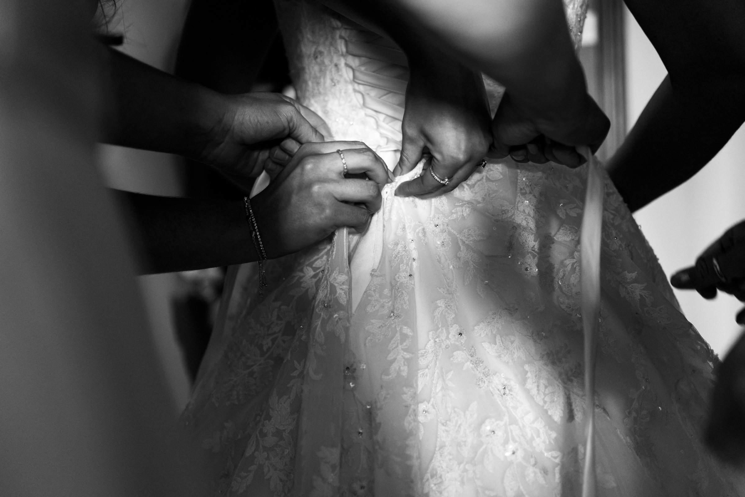 Wedding Prep at The Hunstman Inn