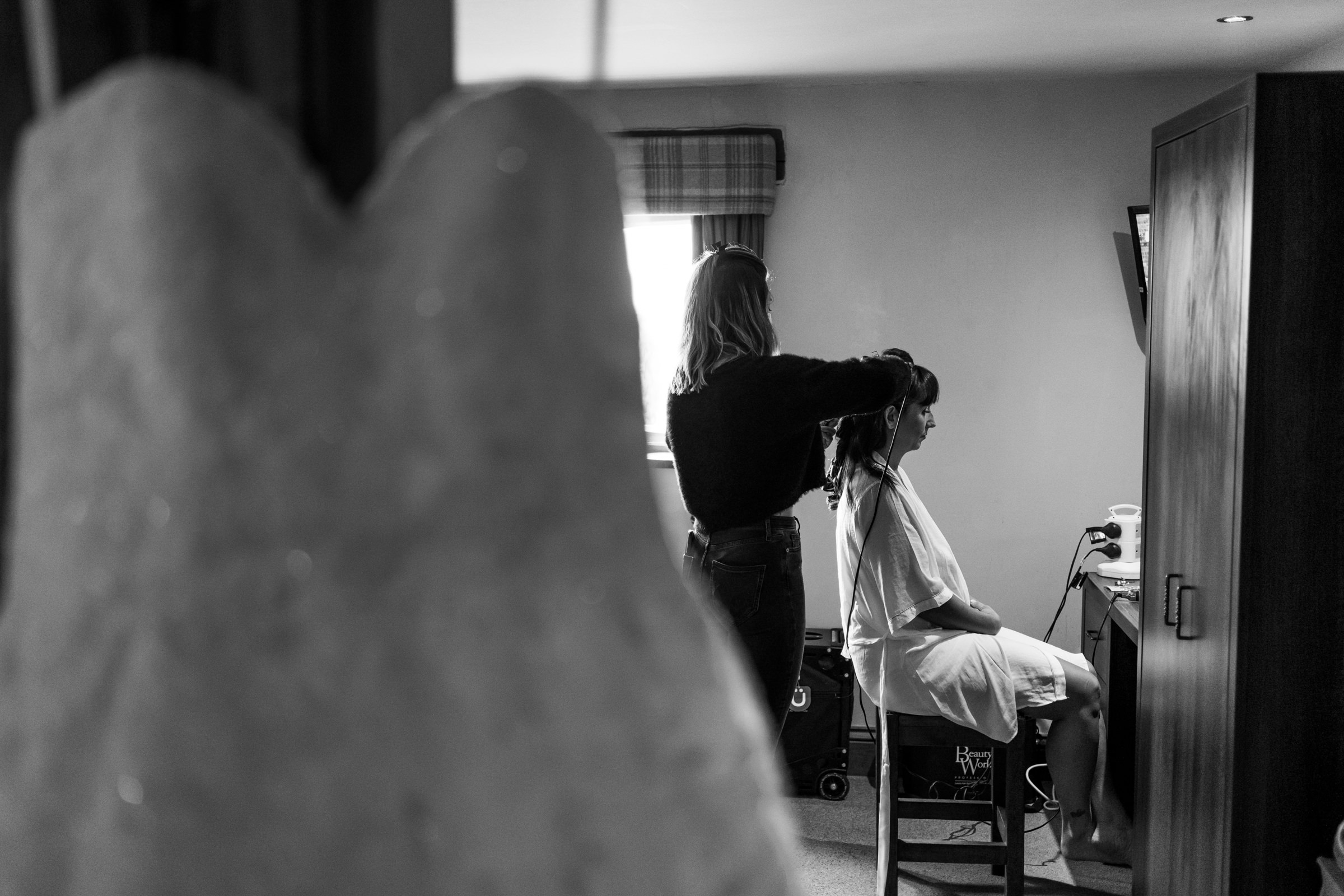 Wedding Prep at The Hunstman Inn