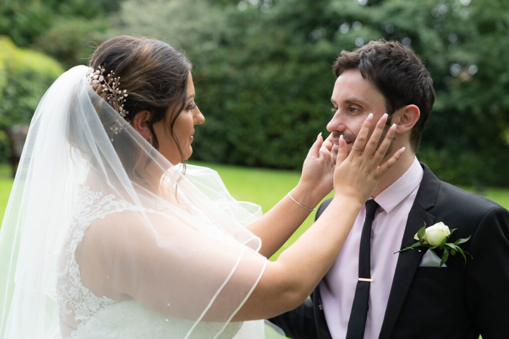Bride and Groom together at the Last Drop Hotel
