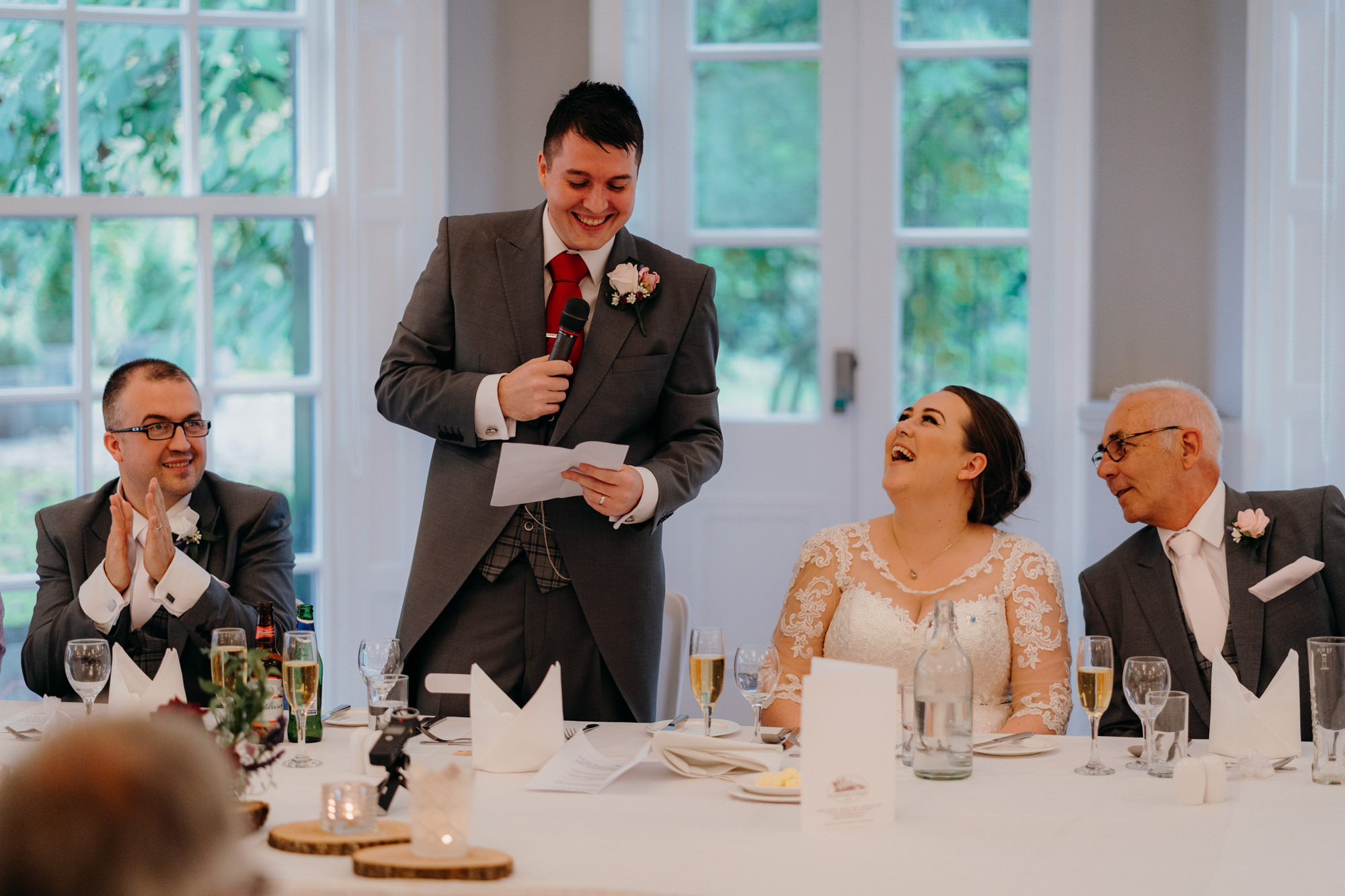 Wedding Breakfast at Statham Lodge
