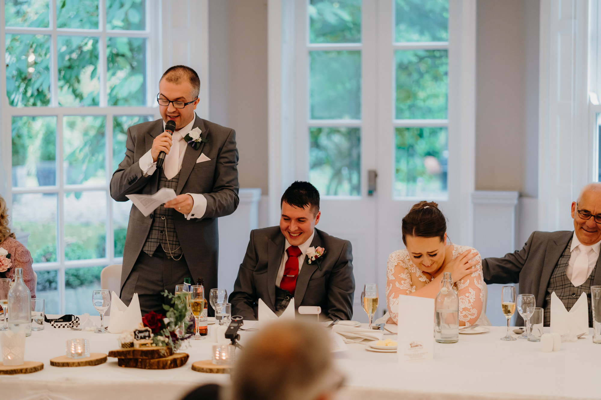 Wedding Breakfast at Statham Lodge