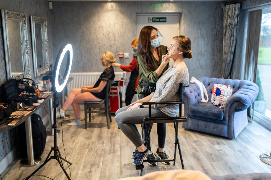 Bridal Prep in The Stables