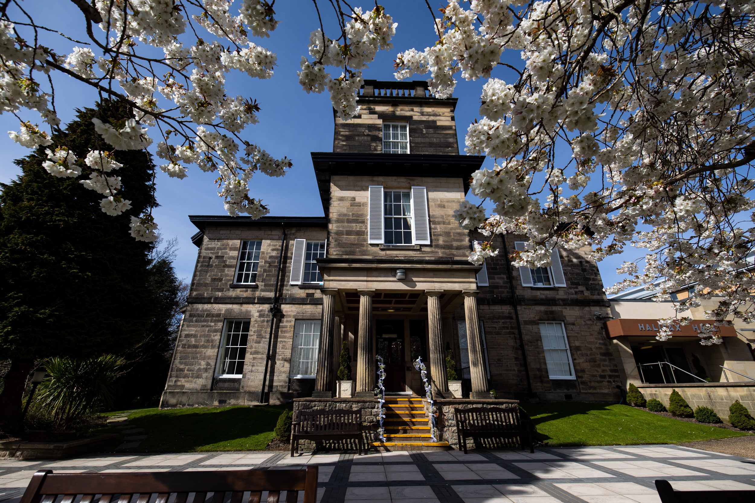 Wedding Prep at Halifax Hall in West Yorkshire