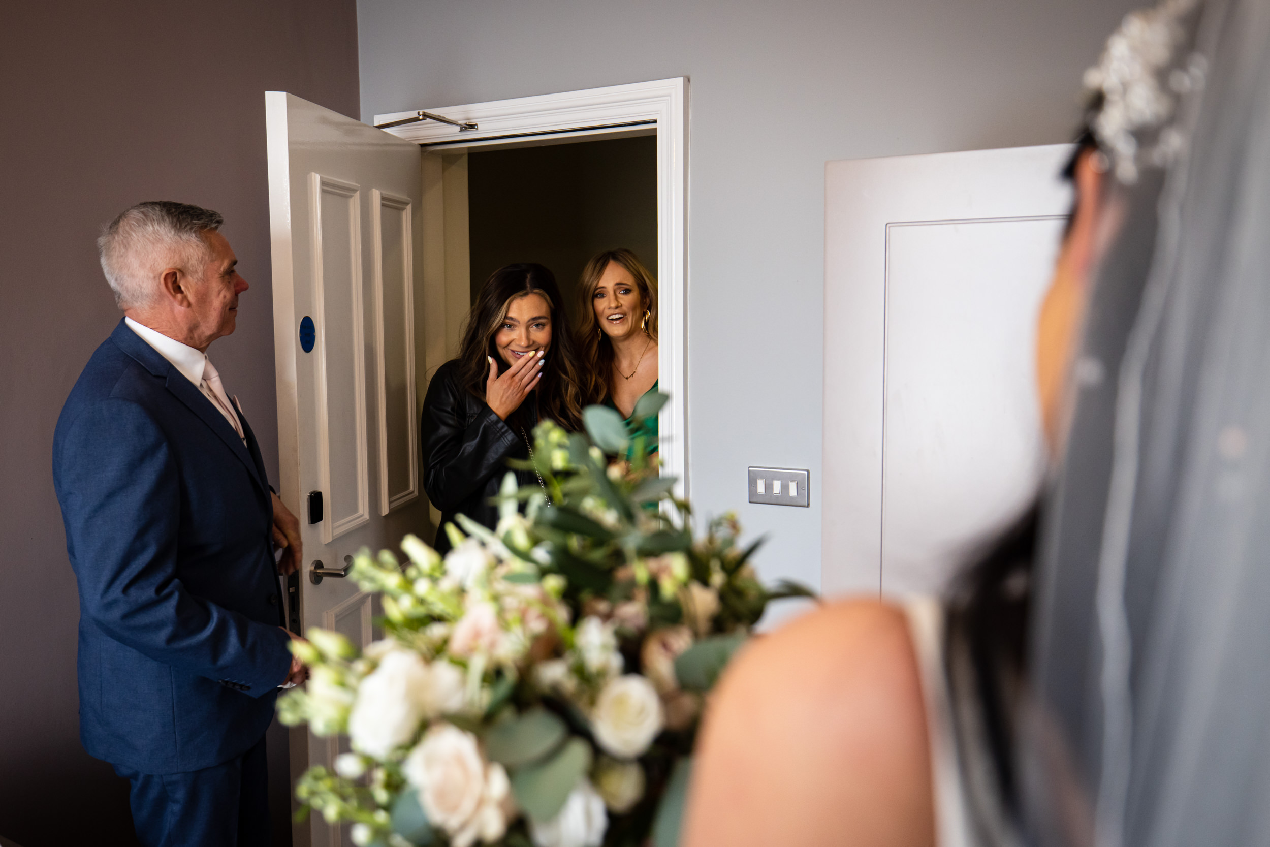 Wedding Prep at Halifax Hall in West Yorkshire