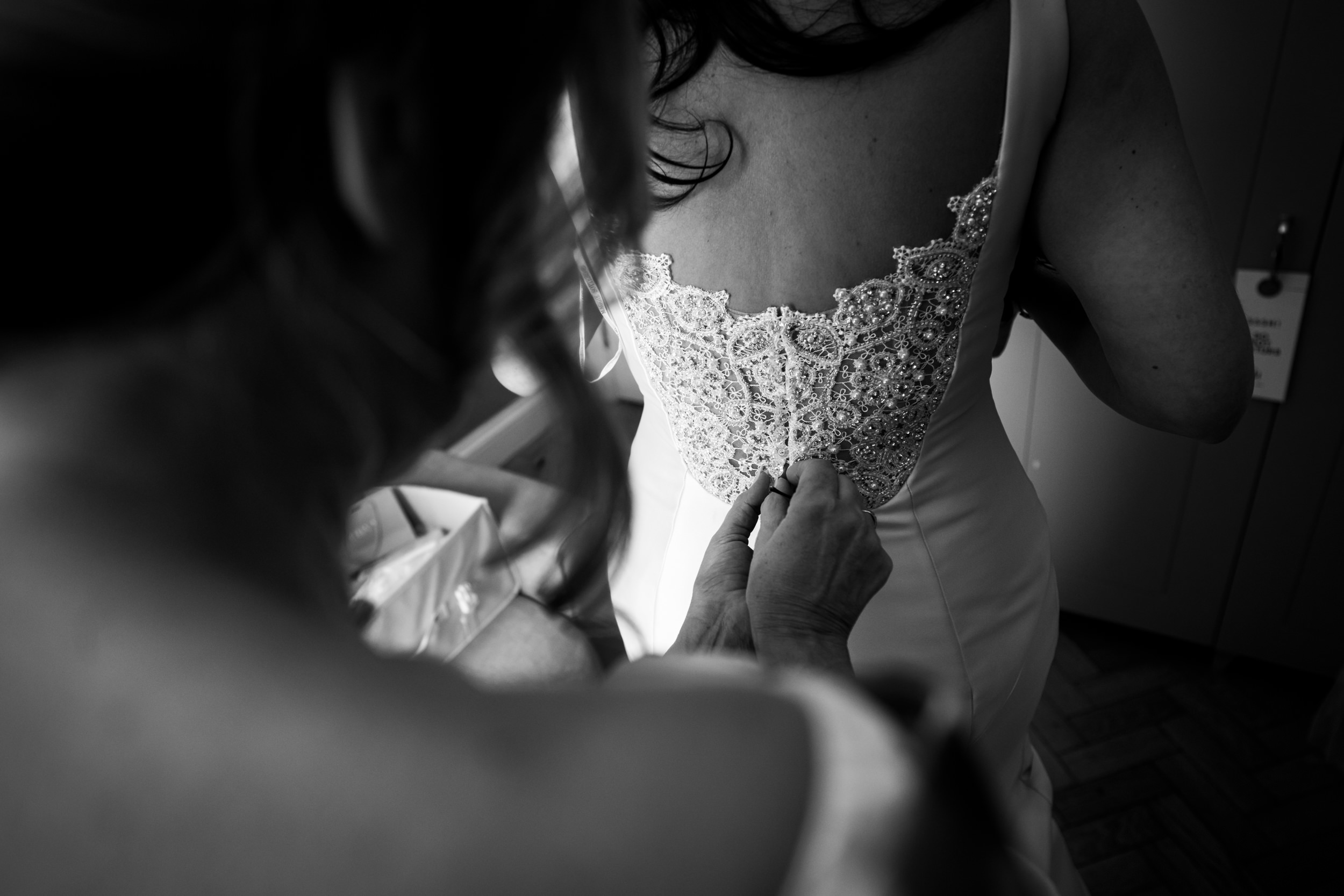 Wedding Prep at Halifax Hall in West Yorkshire
