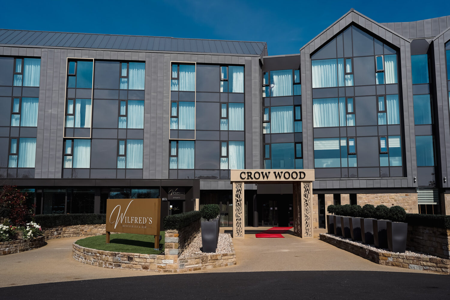 Front view of Crow Wood Hotel