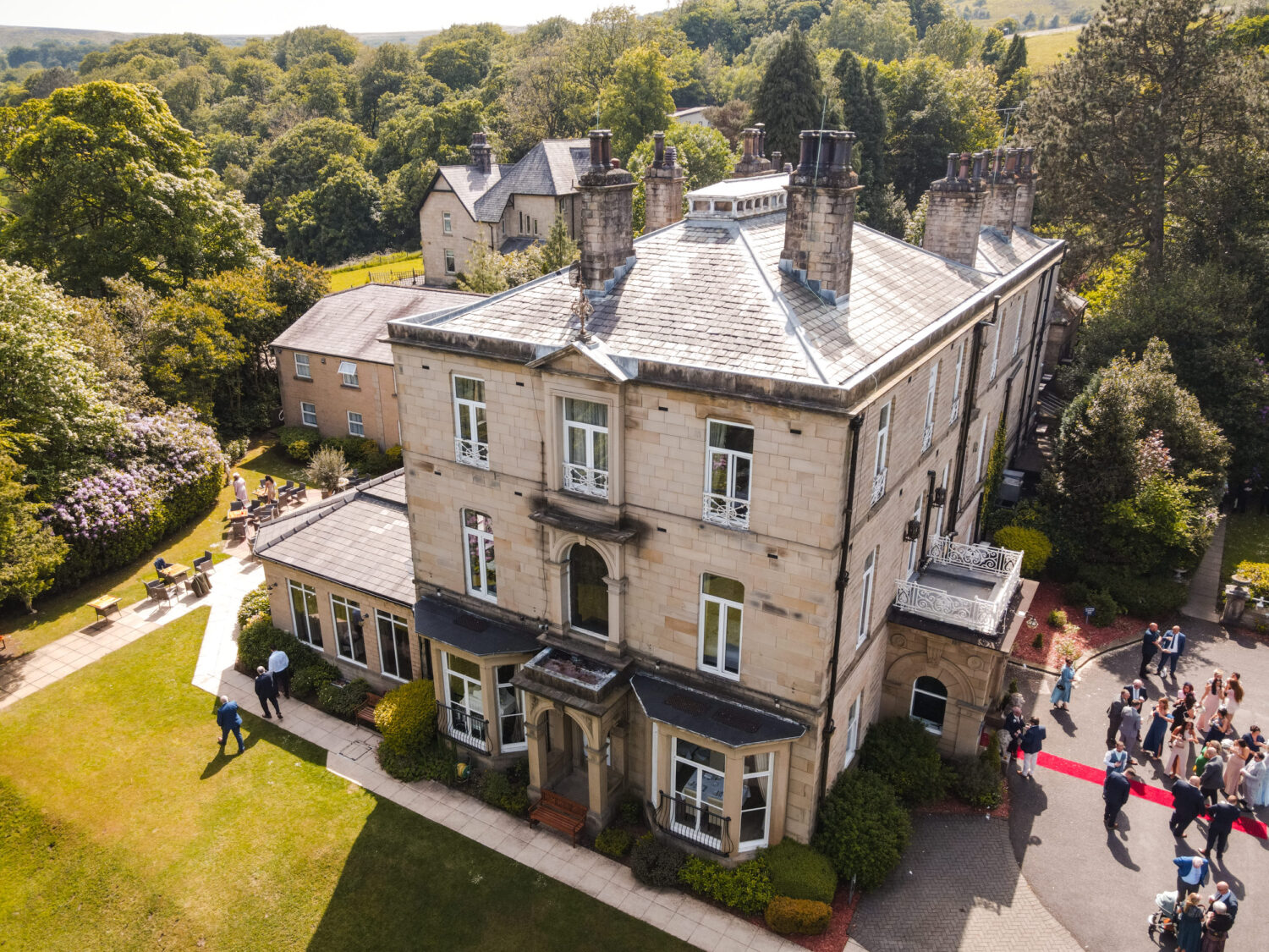 Aerial Shot of Astley Bank Hotel