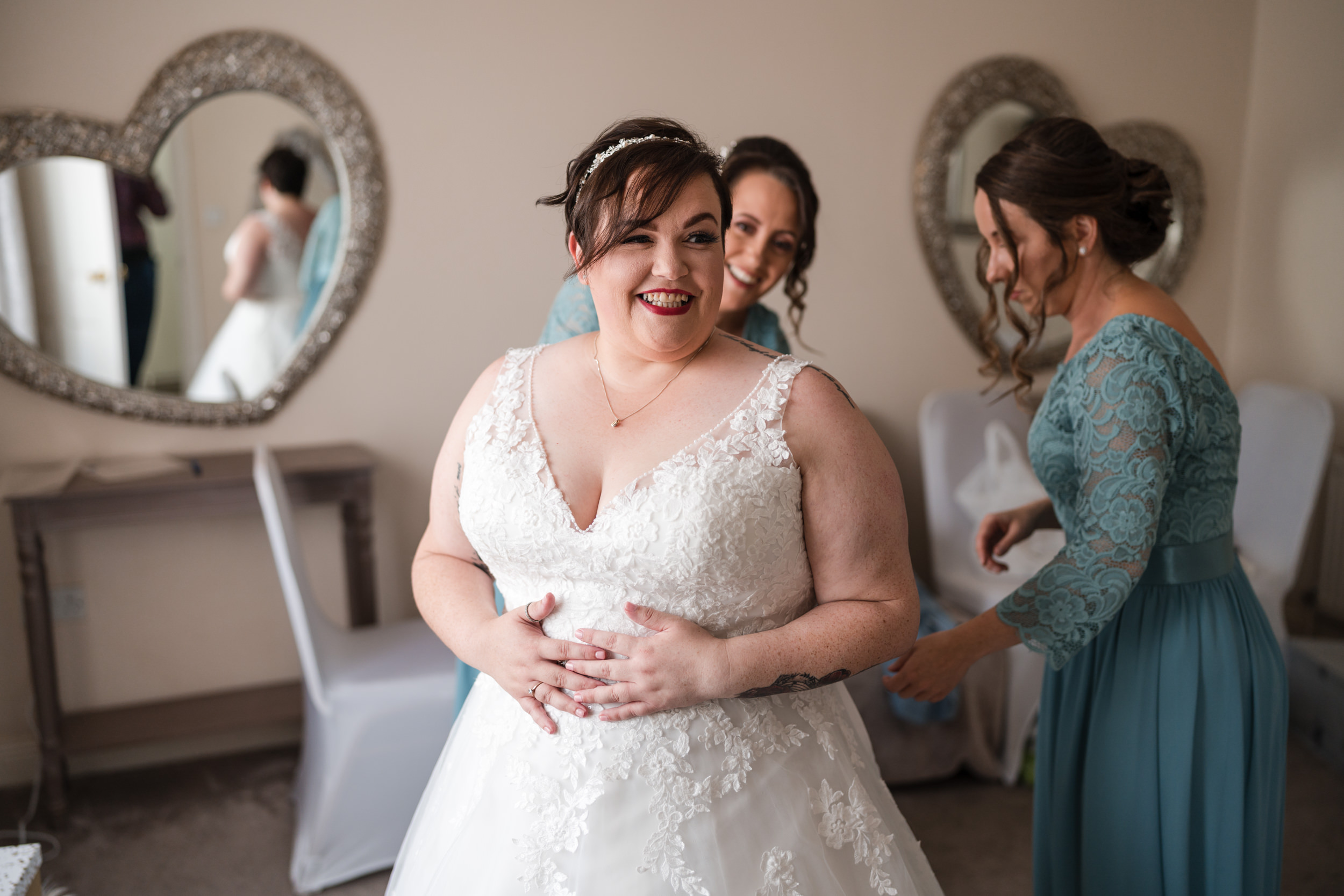 Bridal prep.  Grains Bar Hotel.