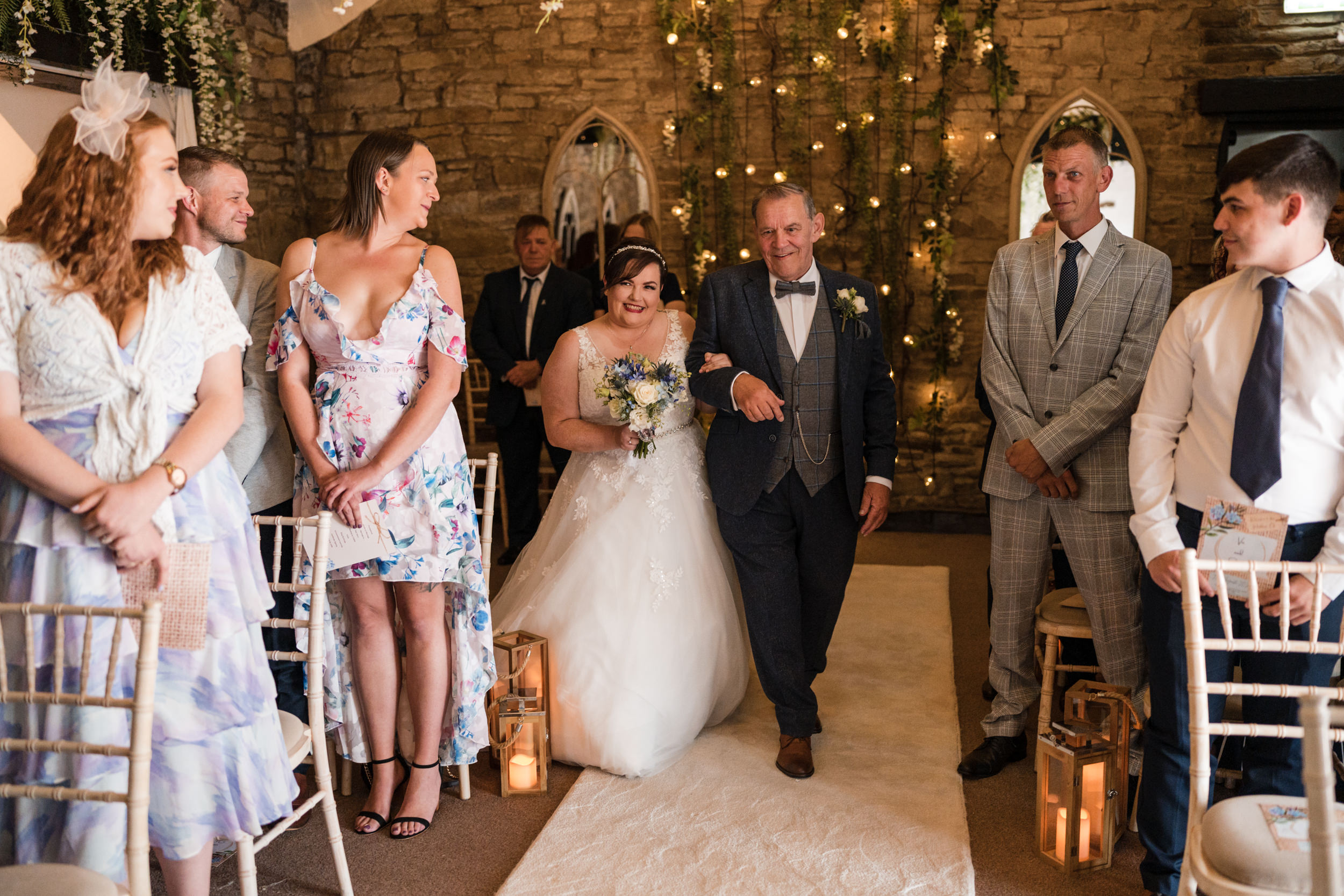 Wedding ceremony at Grains Bar Hotel.