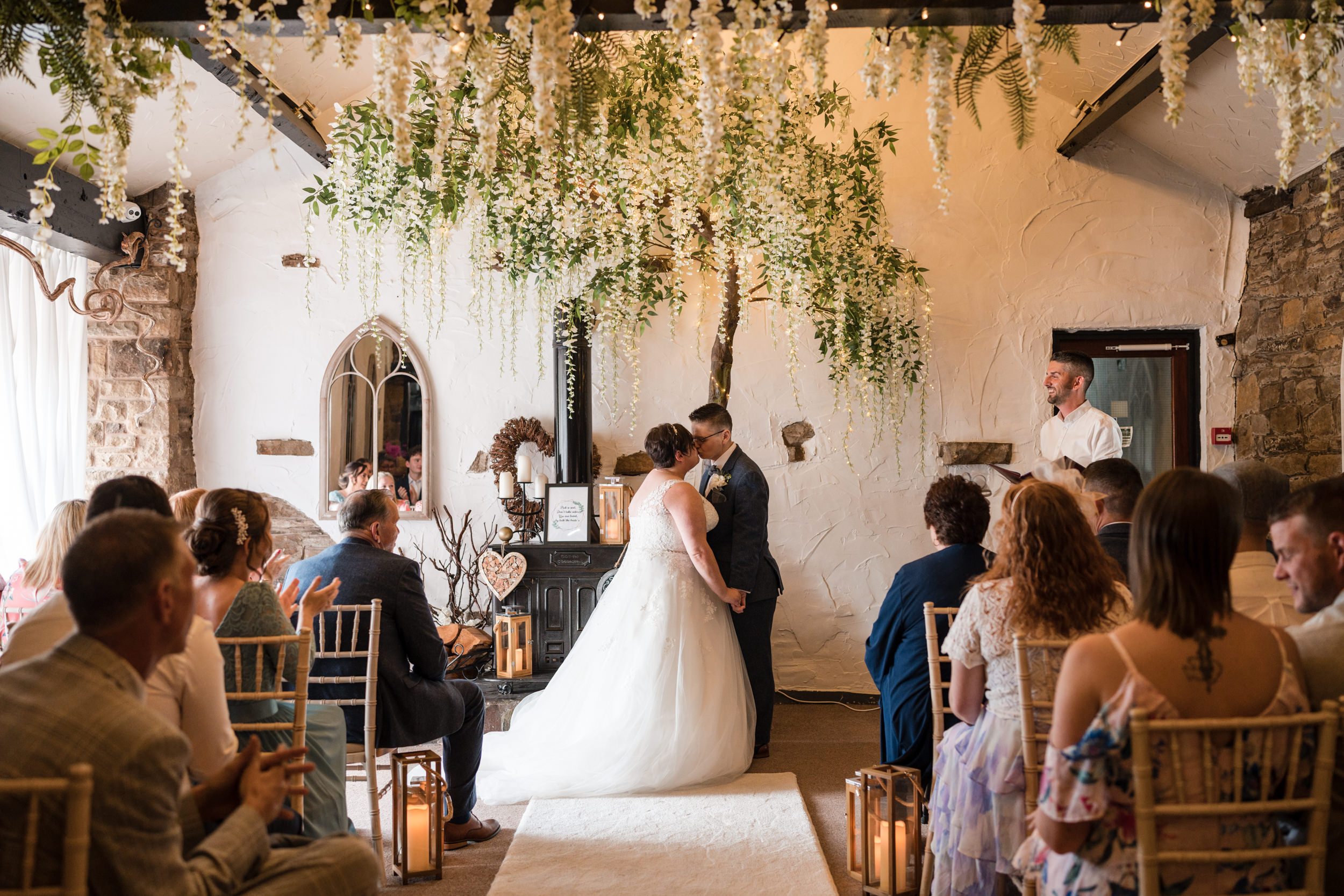 Wedding ceremony at Grains Bar Hotel.