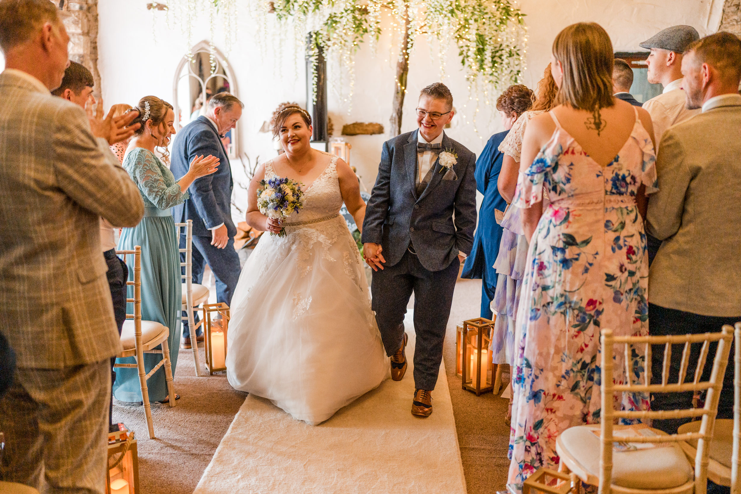 Wedding ceremony at Grains Bar Hotel.