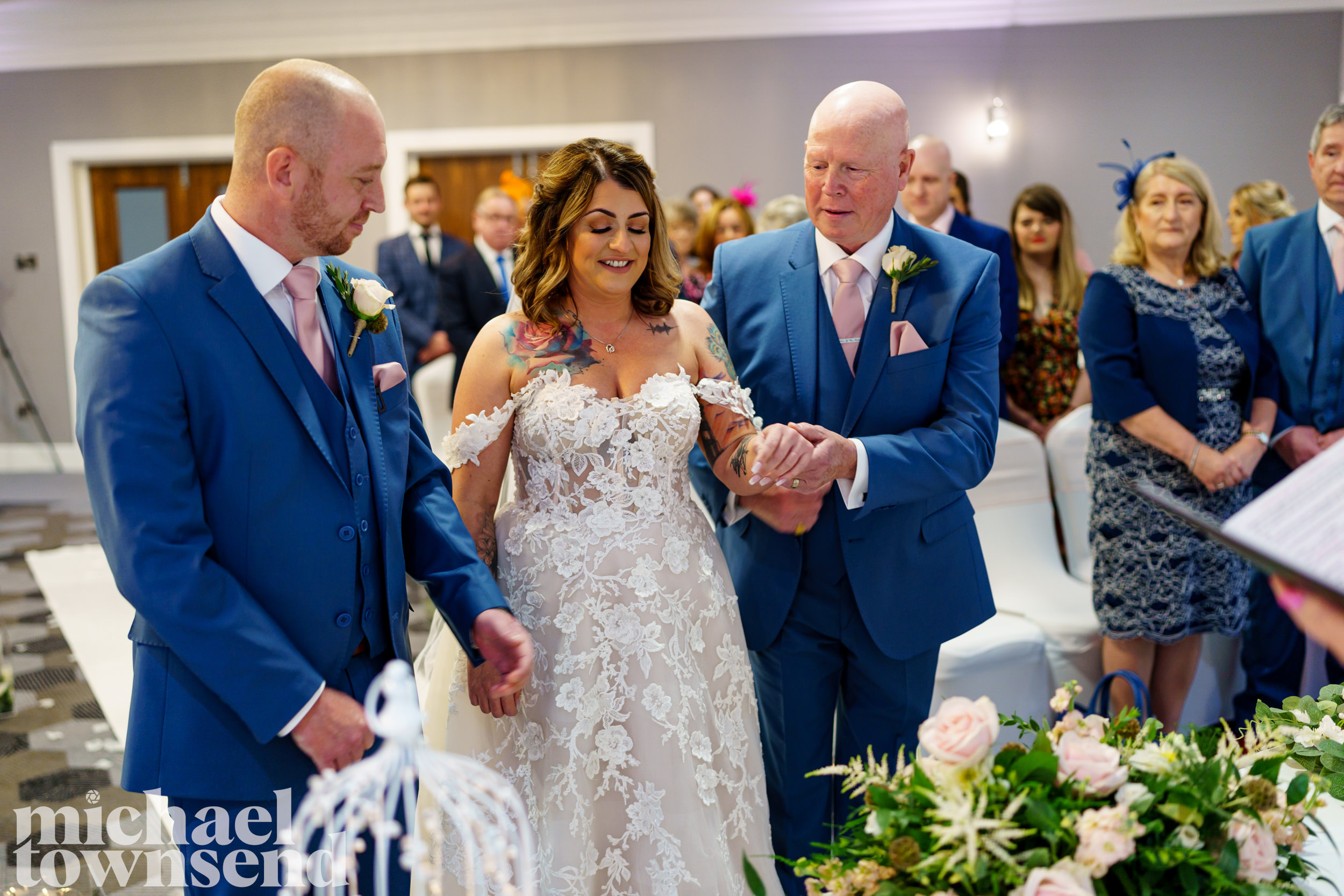 Wedding ceremony at Norton Grange
